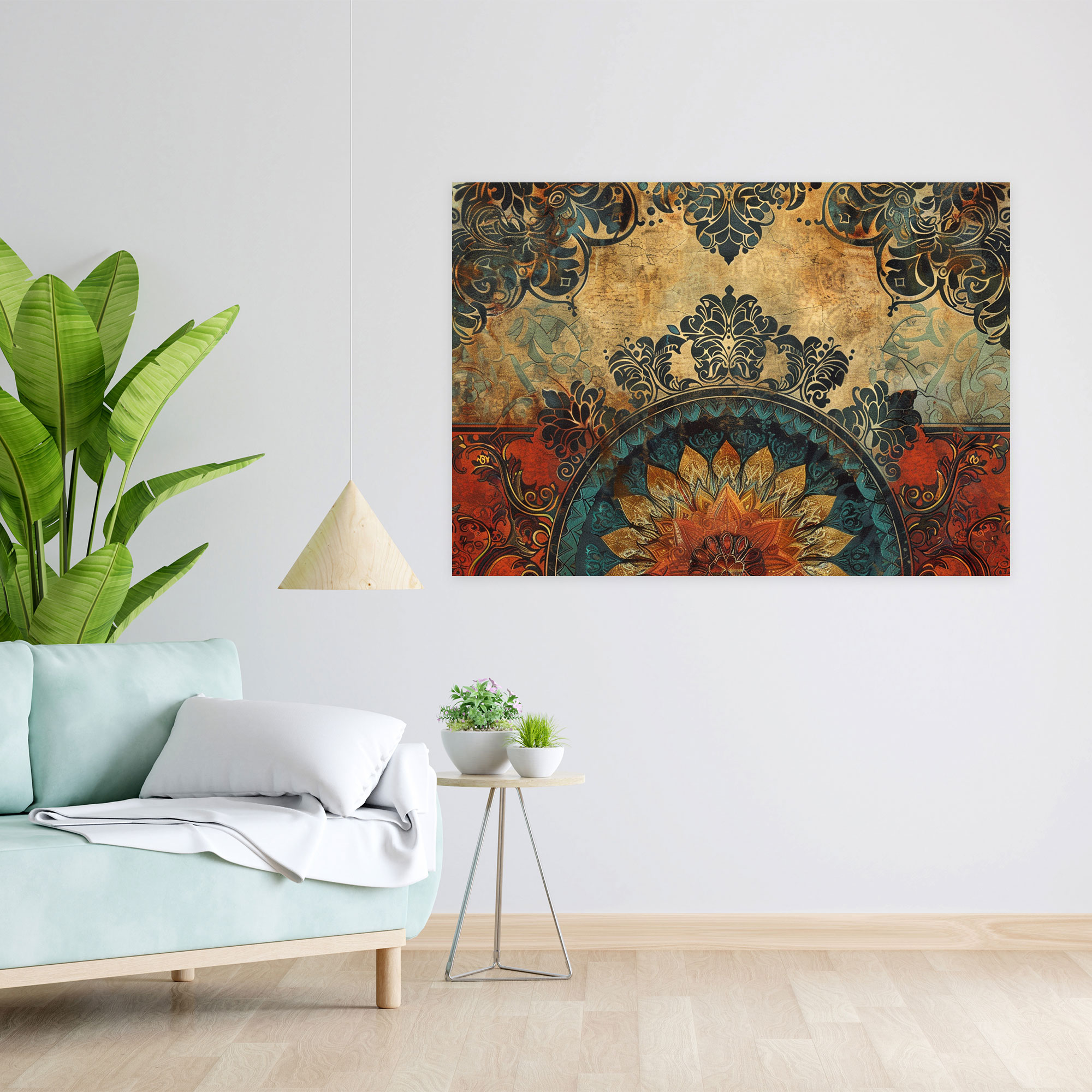 Michelangelo Renaissance Patterns Canvas Print - Michelangelo, Home Decoration, Canvas, Wall Decoration