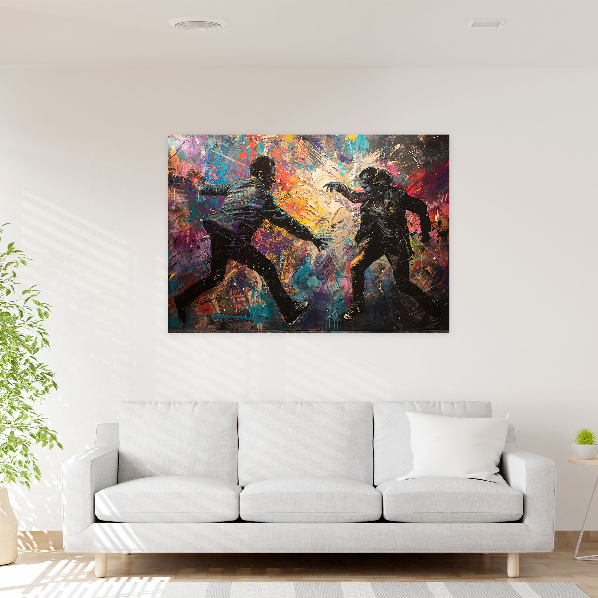 Michelangelo Powerful Figures Wall Art - Michelangelo, Canvas Wall Art, Home Decoration, Wall Decoration