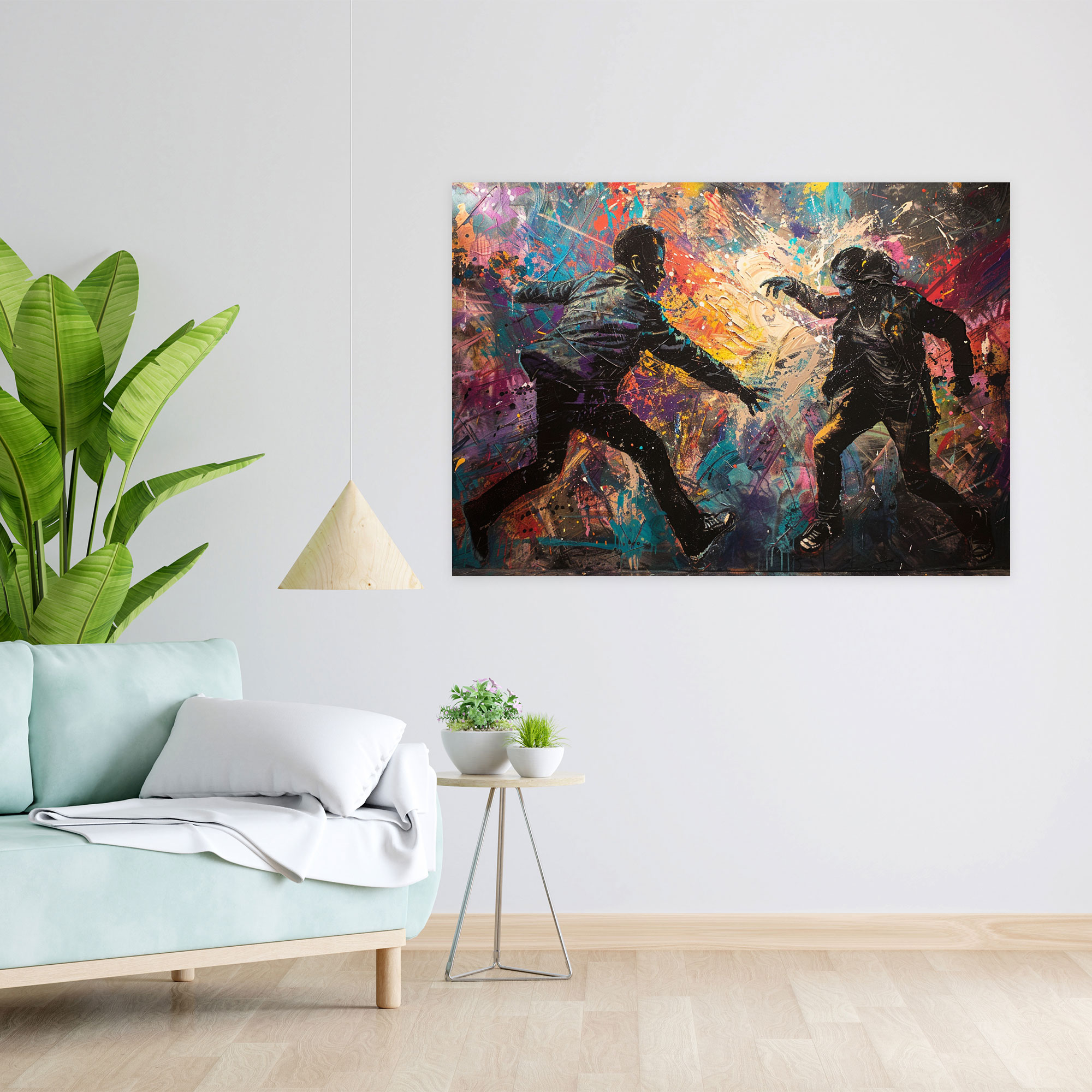 Michelangelo Powerful Figures Wall Art - Michelangelo, Canvas Wall Art, Home Decoration, Wall Decoration