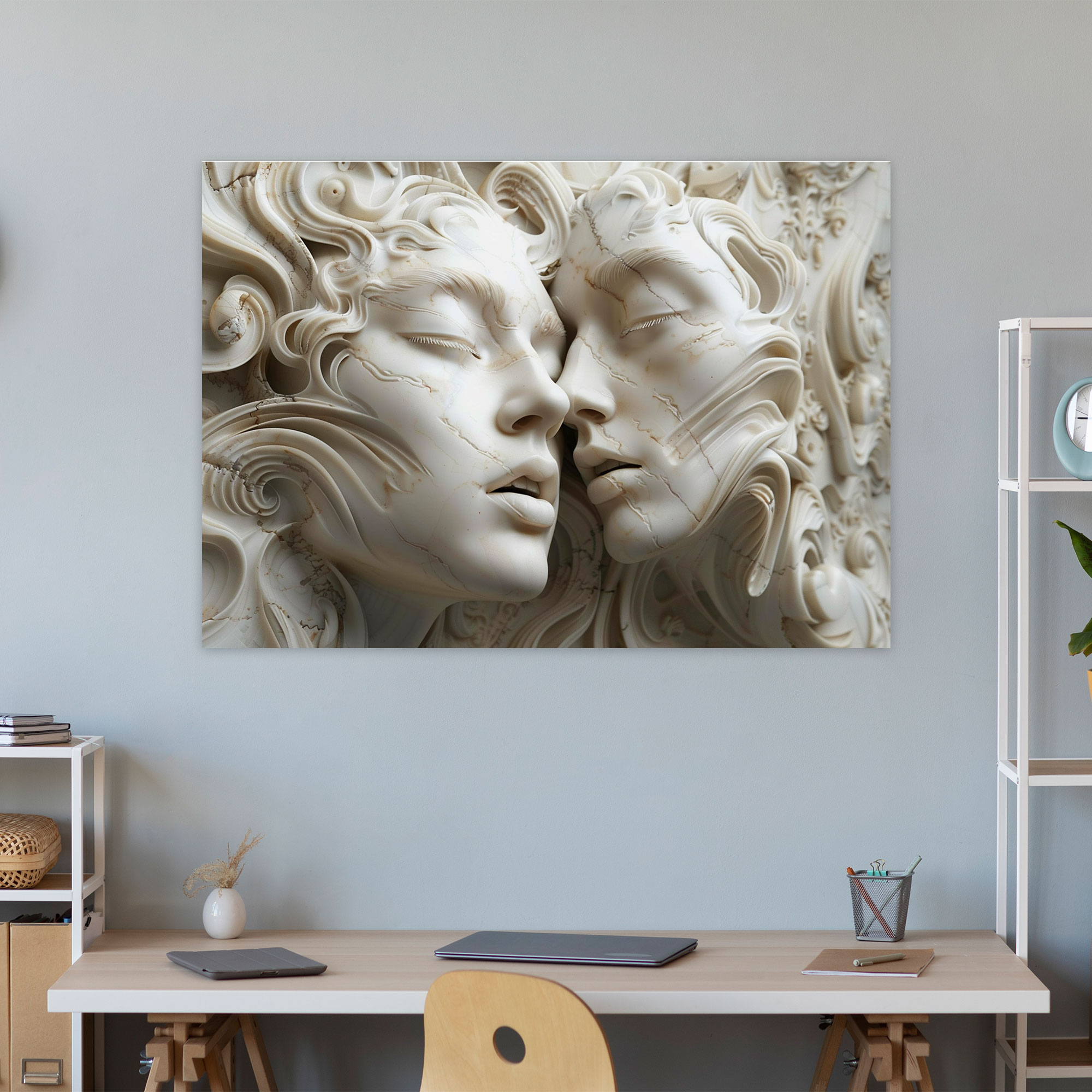 Michelangelo Iconic Sculptures Wall Decoration - Michelangelo, Canvas Wall Art, Michelangelo, Wall Decoration
