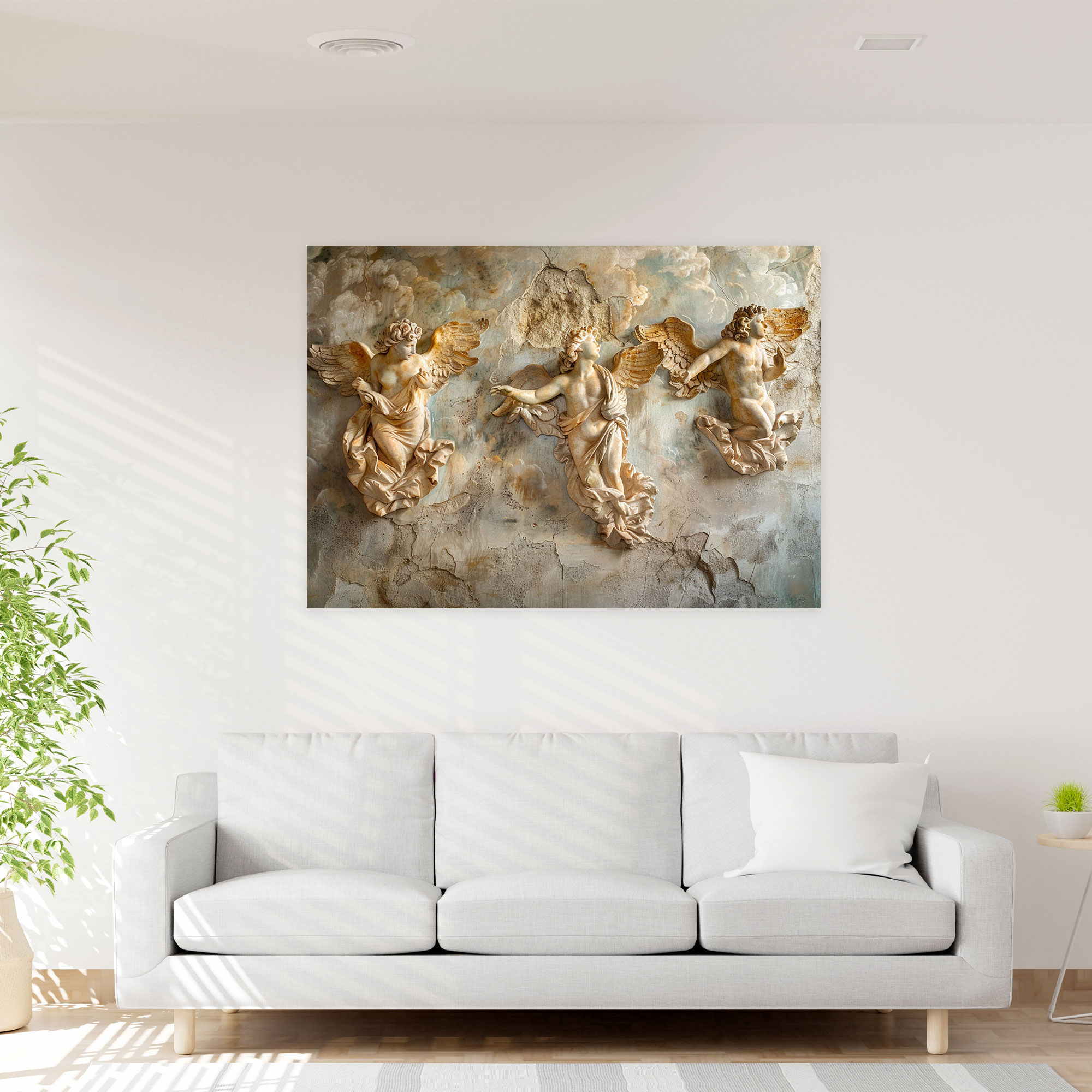 Celestial Michelangelo Canvas Print - Michelangelo, Canvas Wall Art, Wall Decoration, Michelangelo
