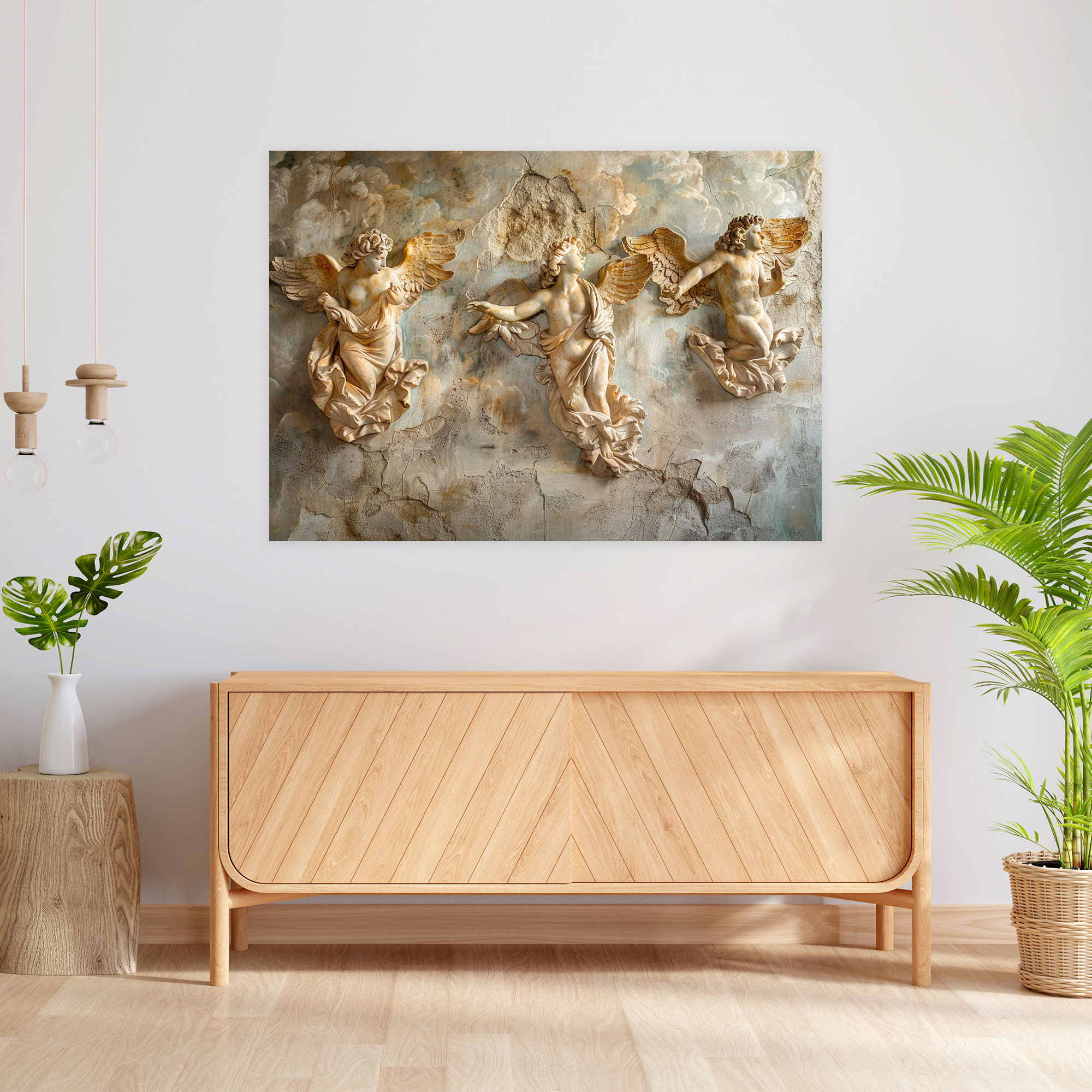Celestial Michelangelo Canvas Print - Michelangelo, Canvas Wall Art, Wall Decoration, Michelangelo