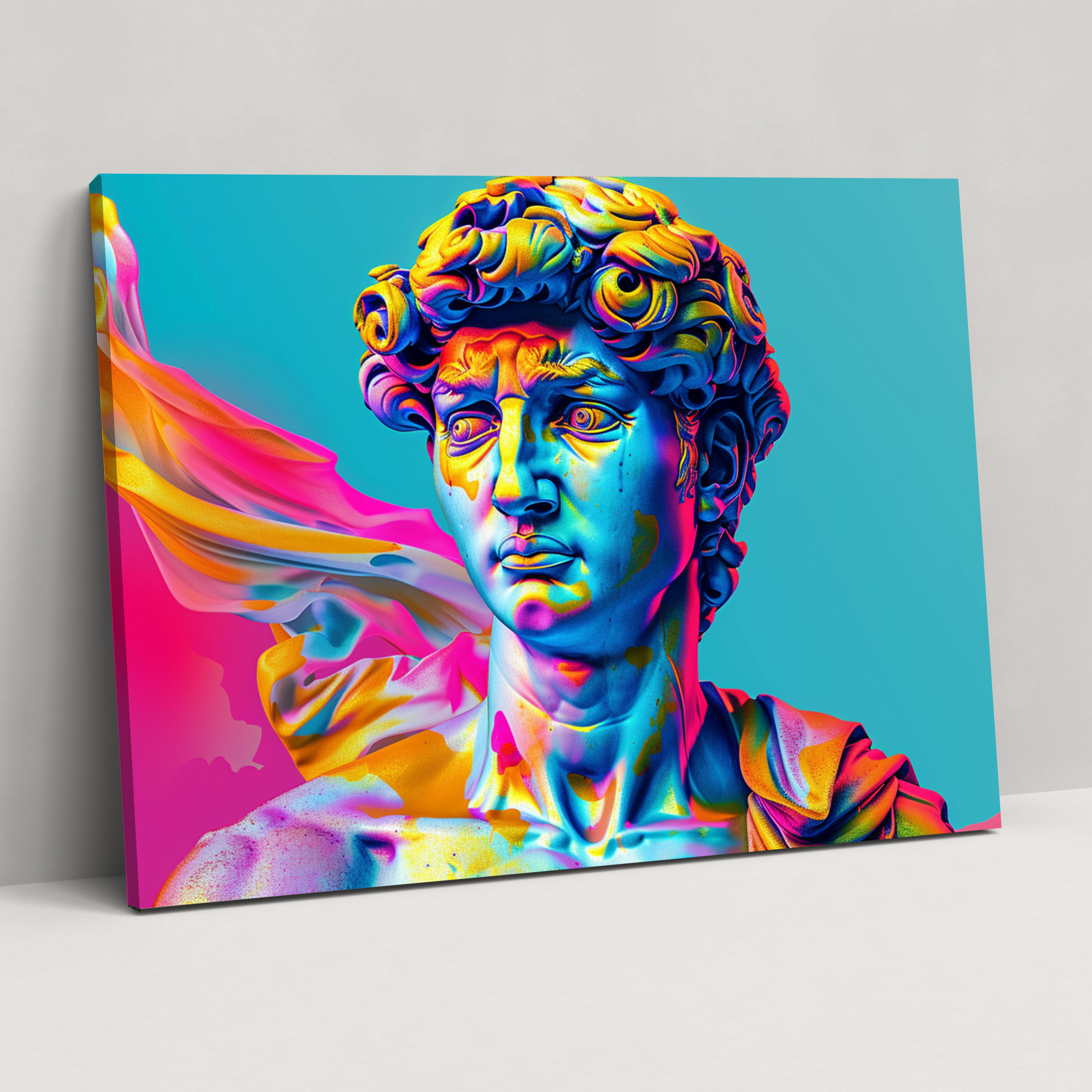 Vibrant Renaissance Michelangelo Wall Art - Michelangelo, Canvas Wall Art, Canvas Print, Home Decoration
