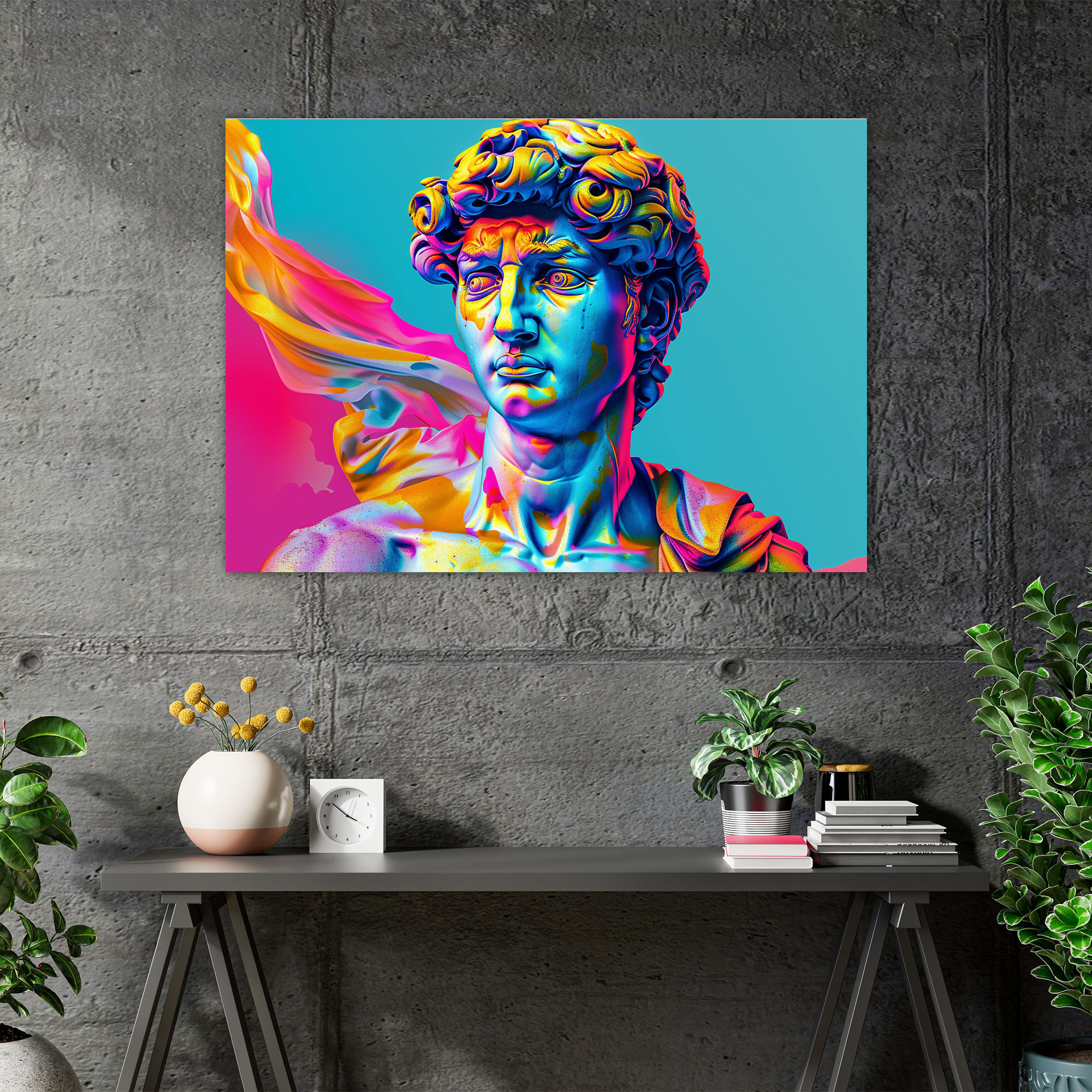 Vibrant Renaissance Michelangelo Wall Art - Michelangelo, Canvas Wall Art, Canvas Print, Home Decoration