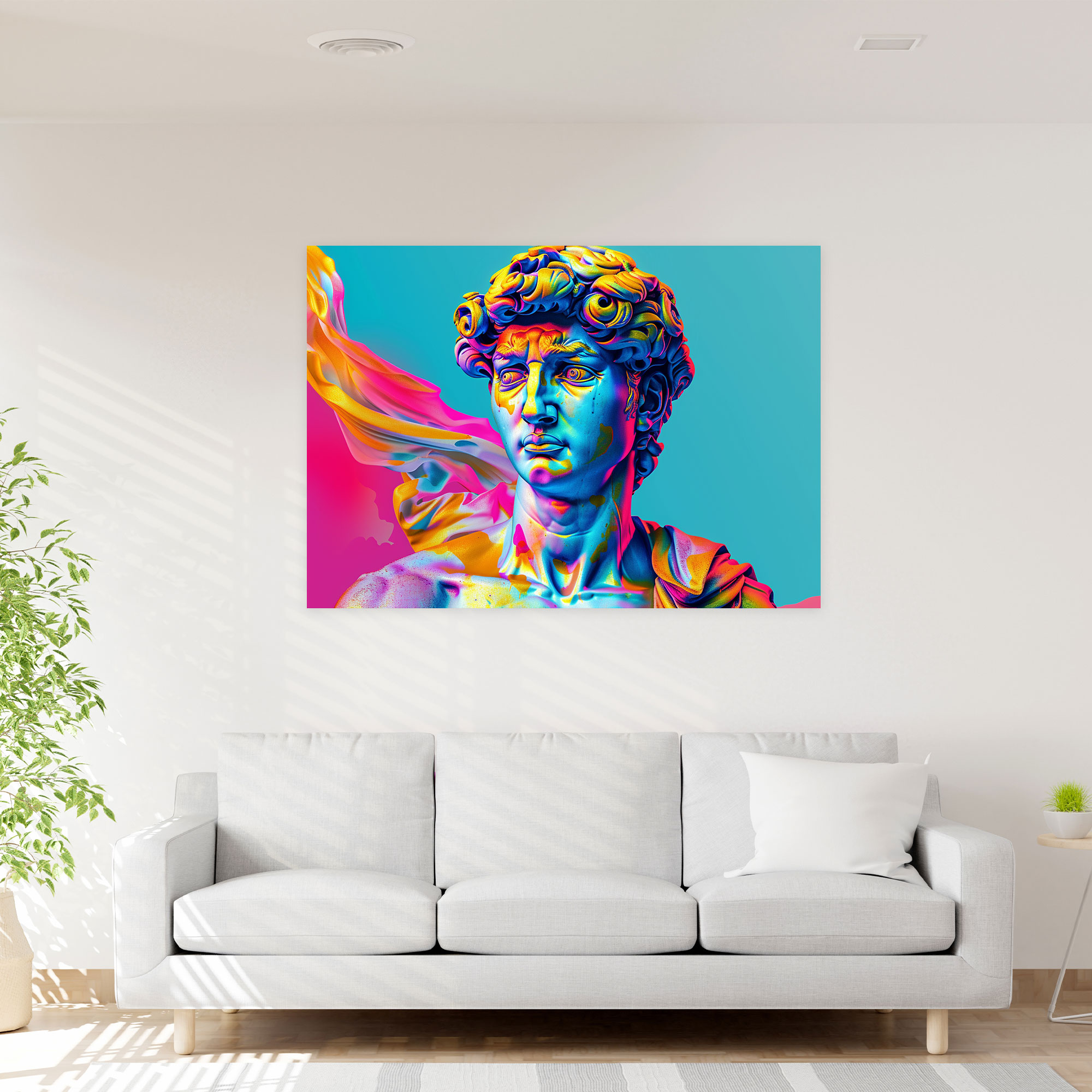 Vibrant Renaissance Michelangelo Wall Art - Michelangelo, Canvas Wall Art, Canvas Print, Home Decoration