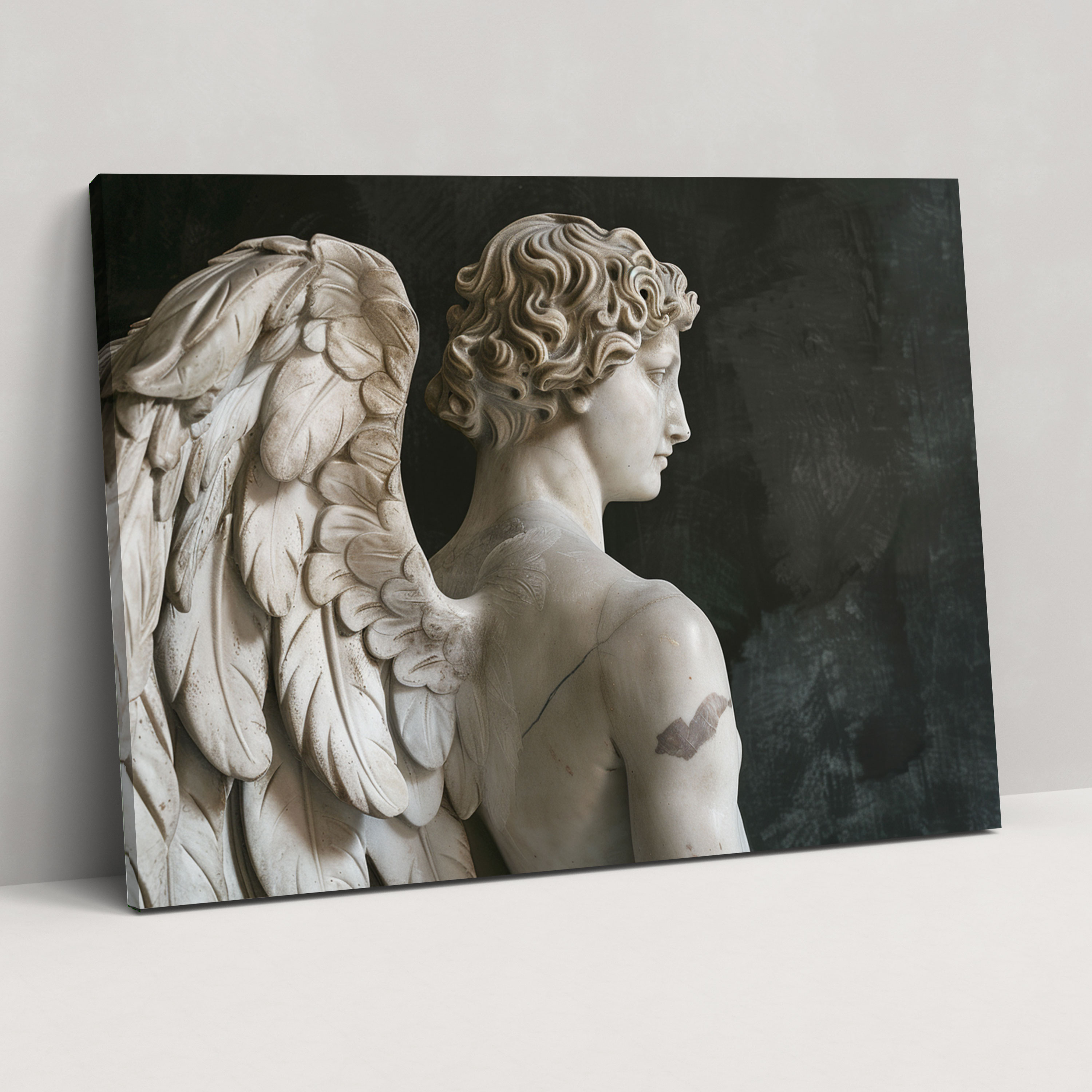 Michelangelo Angelic Figure Canvas Print - Michelangelo, Wall Art, Canvas Wall Art, Michelangelo