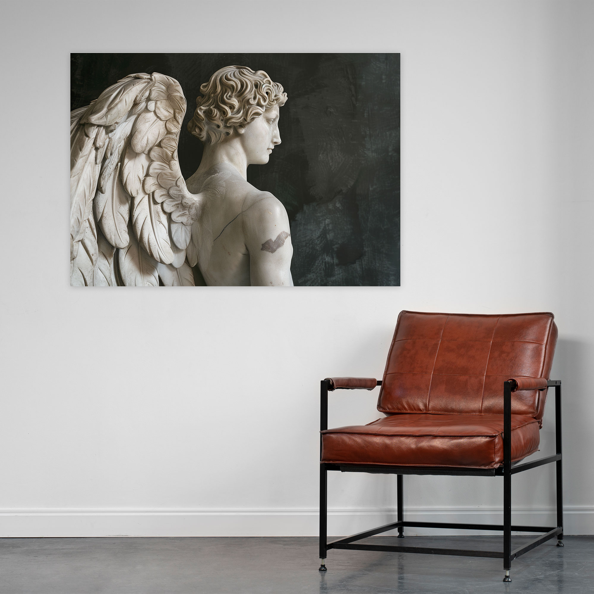 Michelangelo Angelic Figure Canvas Print - Michelangelo, Wall Art, Canvas Wall Art, Michelangelo