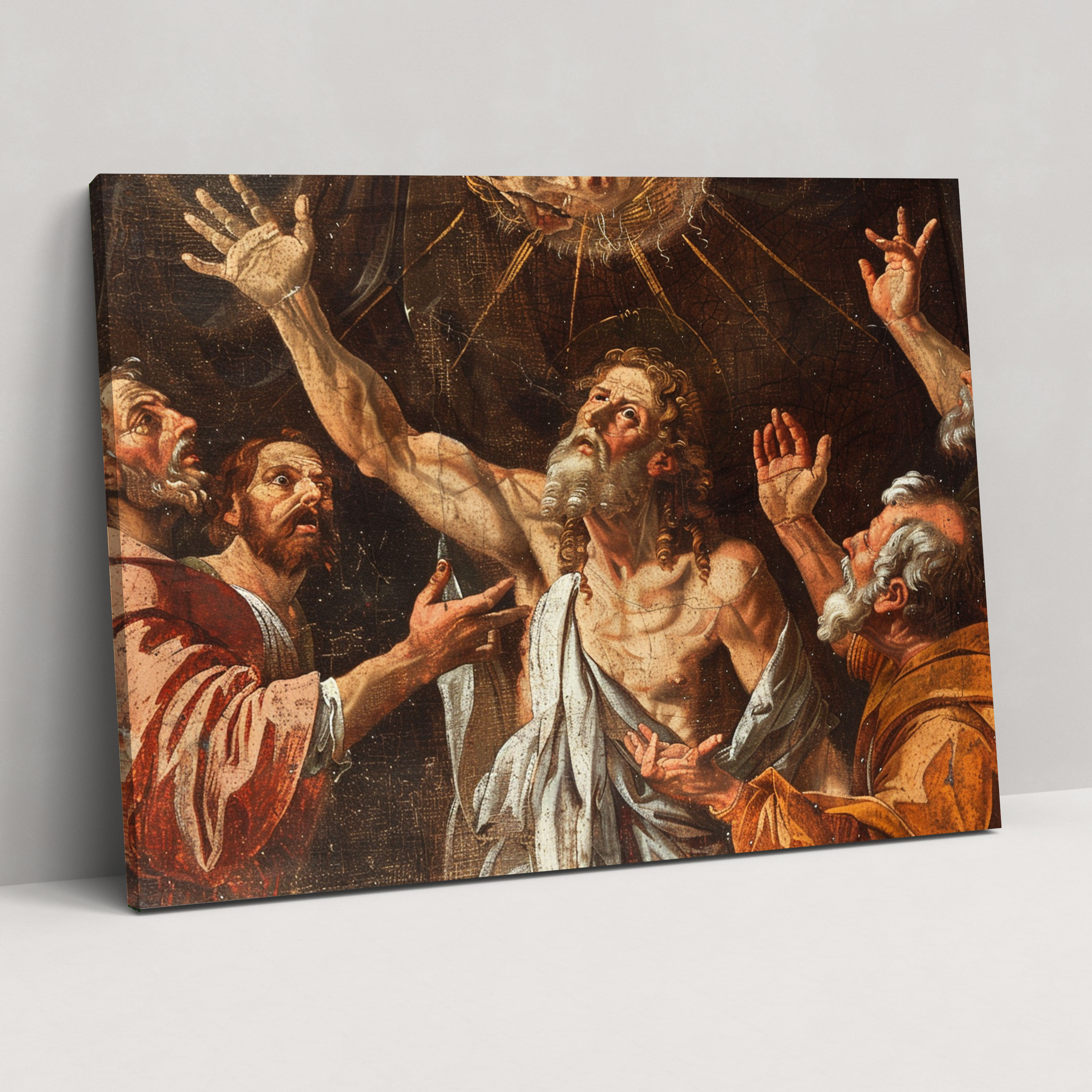Michelangelo Religious Theme Canvas Print - Michelangelo, Canvas, Home Decoration, Canvas Wall Art