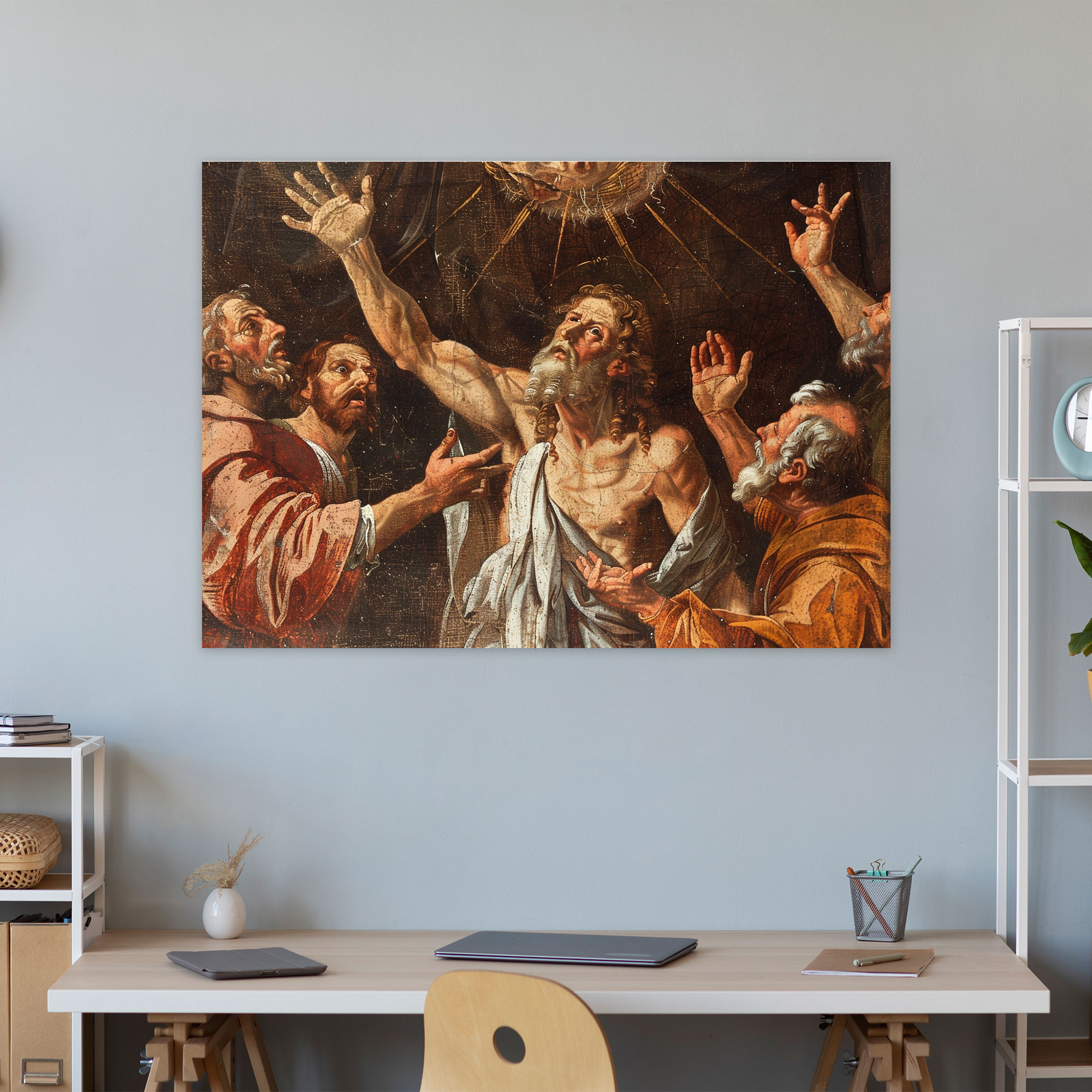 Michelangelo Religious Theme Canvas Print - Michelangelo, Canvas, Home Decoration, Canvas Wall Art