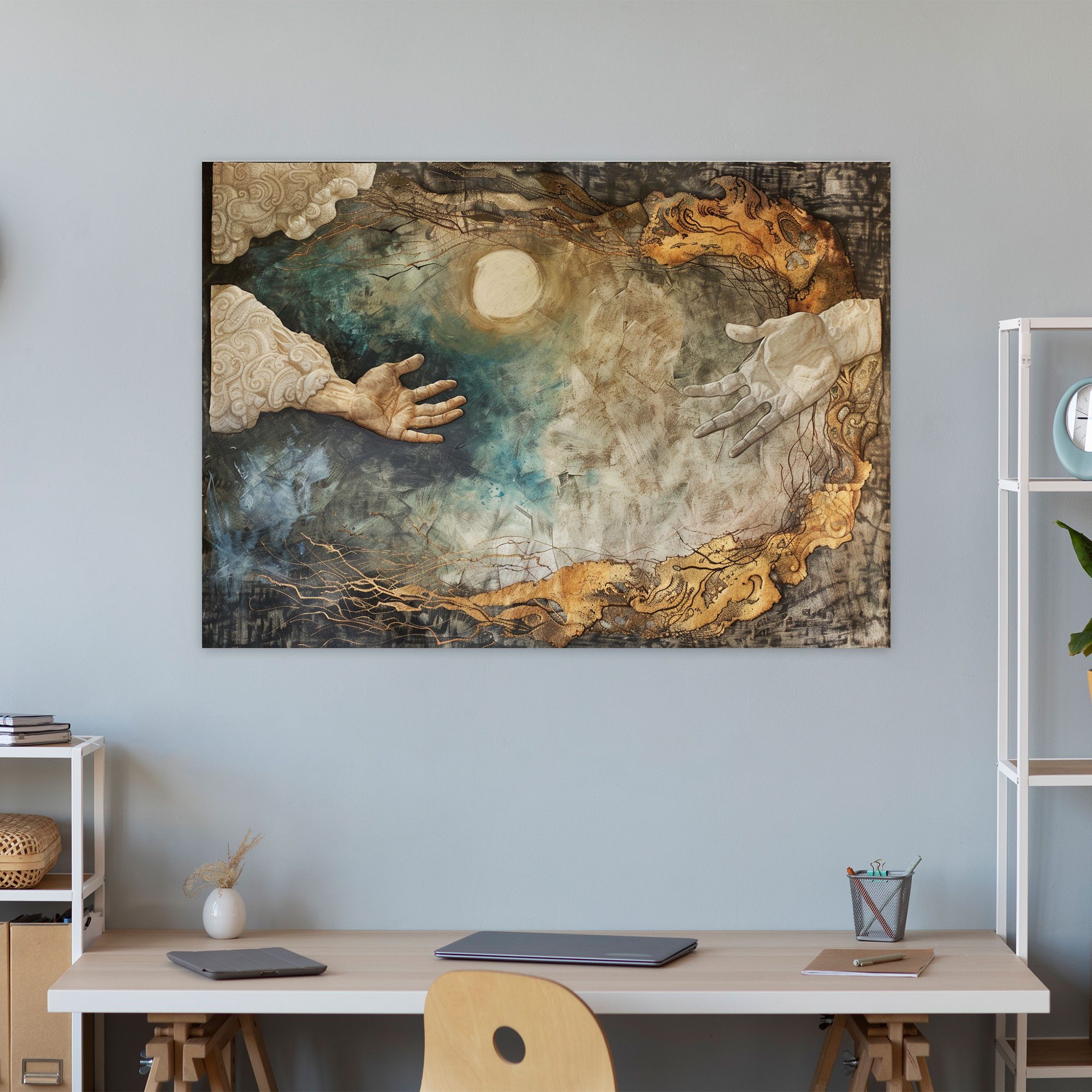 Michelangelo Wall Art - The Creation Of Adam Canvas Print - Michelangelo, Canvas Print, Michelangelo, Wall Art