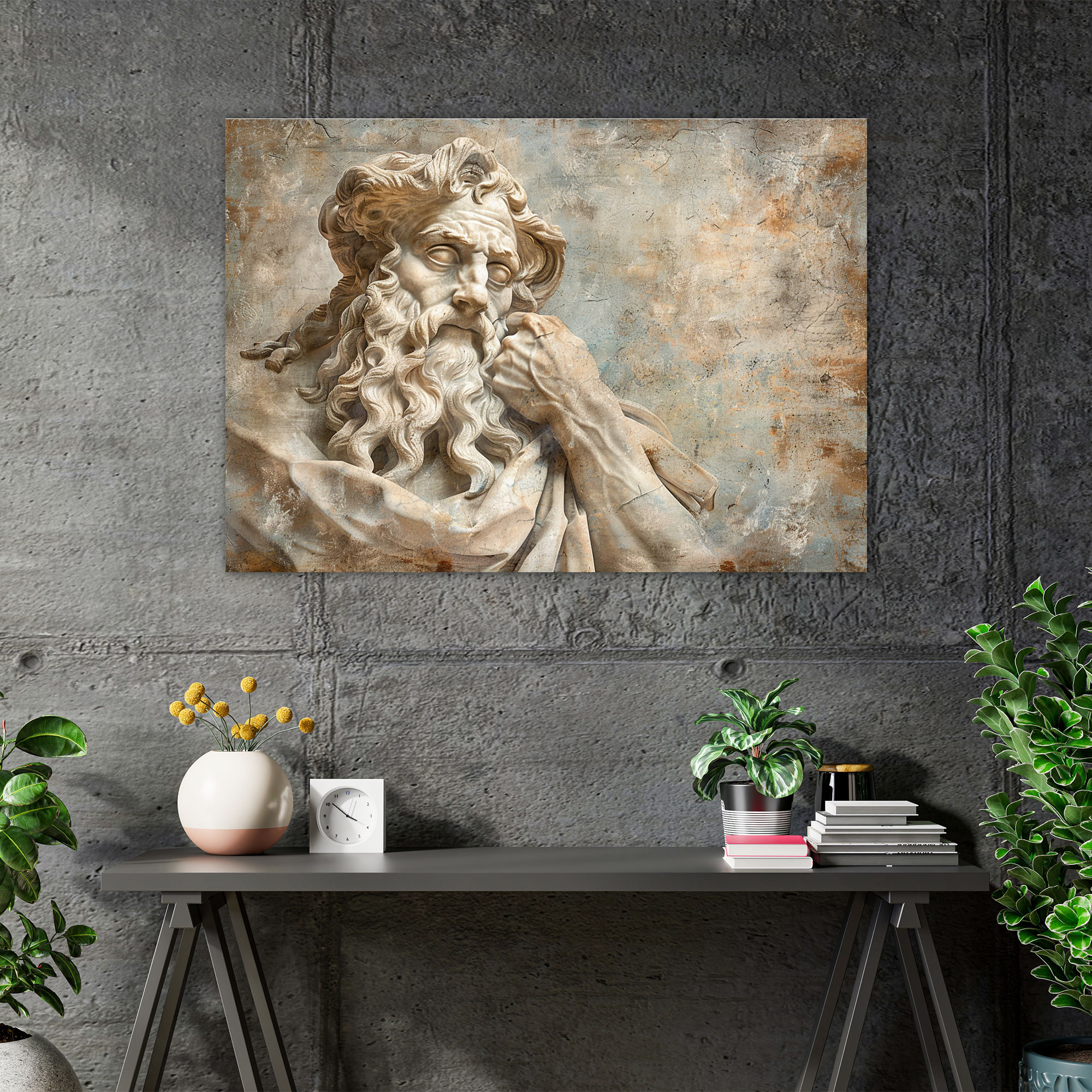 Michelangelo Canvas Print - Moses Sculpture Wall Art - Michelangelo, Wall Art, Canvas Print, Canvas