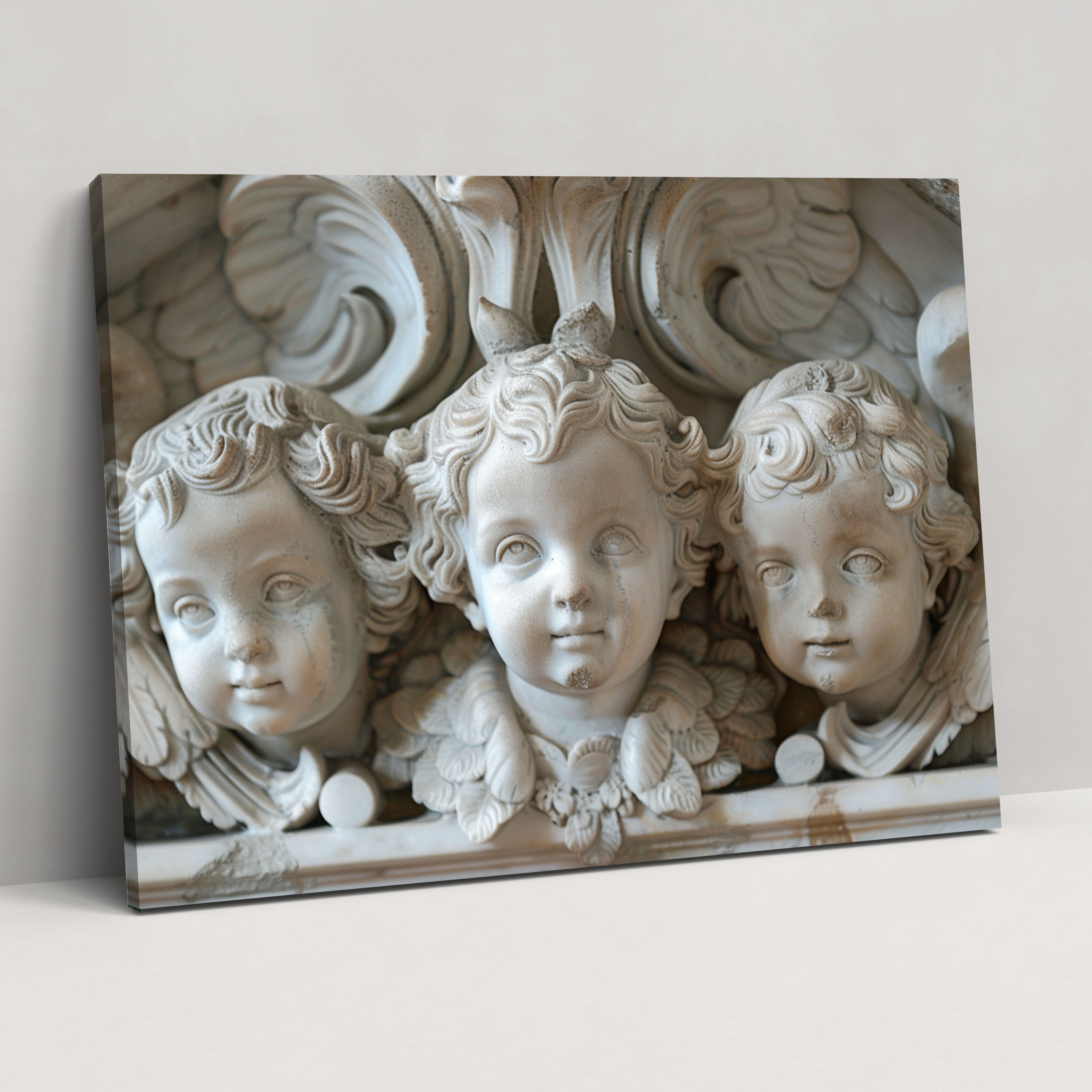 Michelangelo Sculpted Figures Wall Decoration - Michelangelo, Canvas Wall Art, Wall Decoration, Canvas