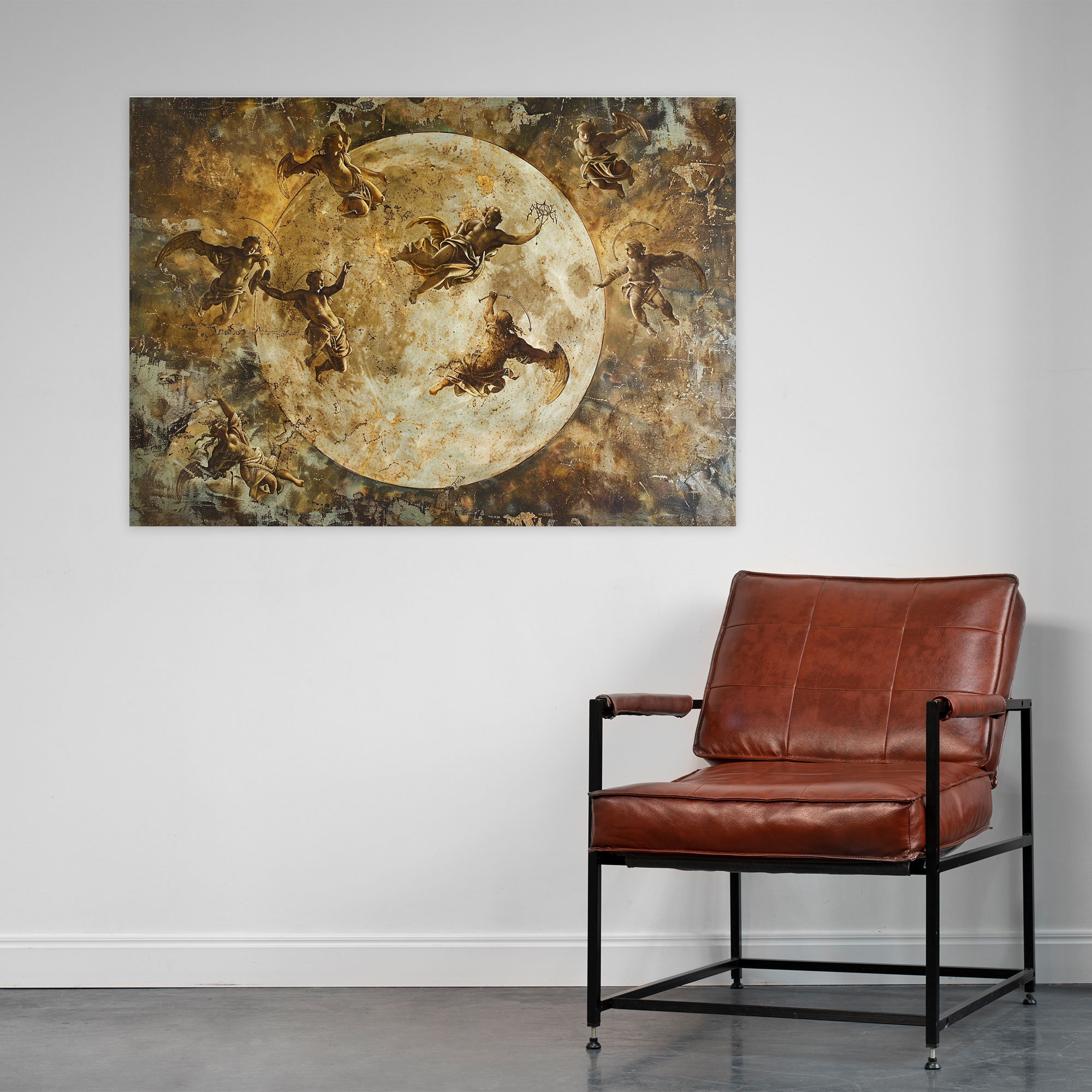 Michelangelo Celestial Beings Canvas Print - Michelangelo, Michelangelo, Canvas Print, Home Decoration