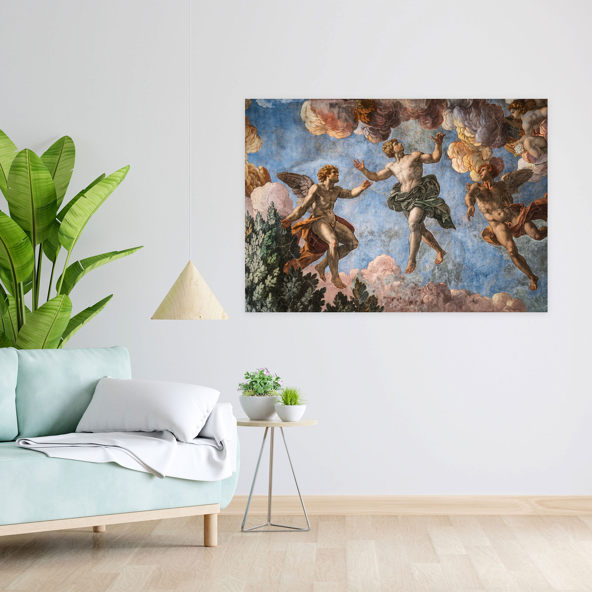 Michelangelo Iconic Frescoes Wall Decoration - Michelangelo, Michelangelo, Canvas, Home Decoration