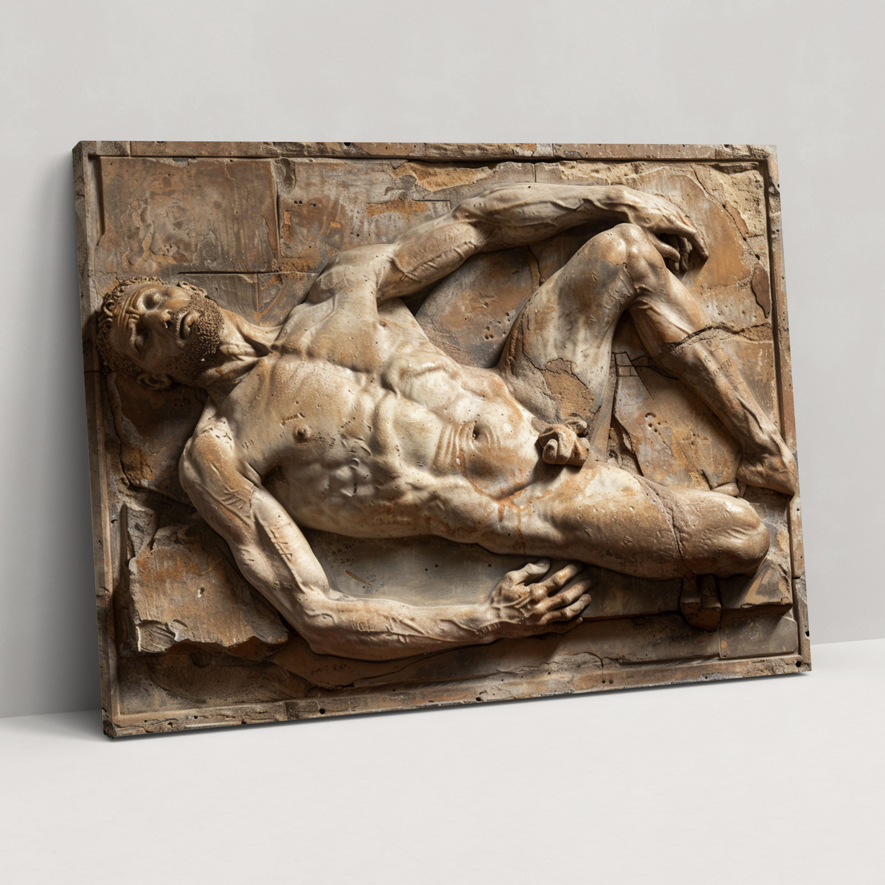 Michelangelo Duvar Dekorasyonu - Ölümün Kölesi Kanvas Tablo - Michelangelo Duvar Dekorasyonu