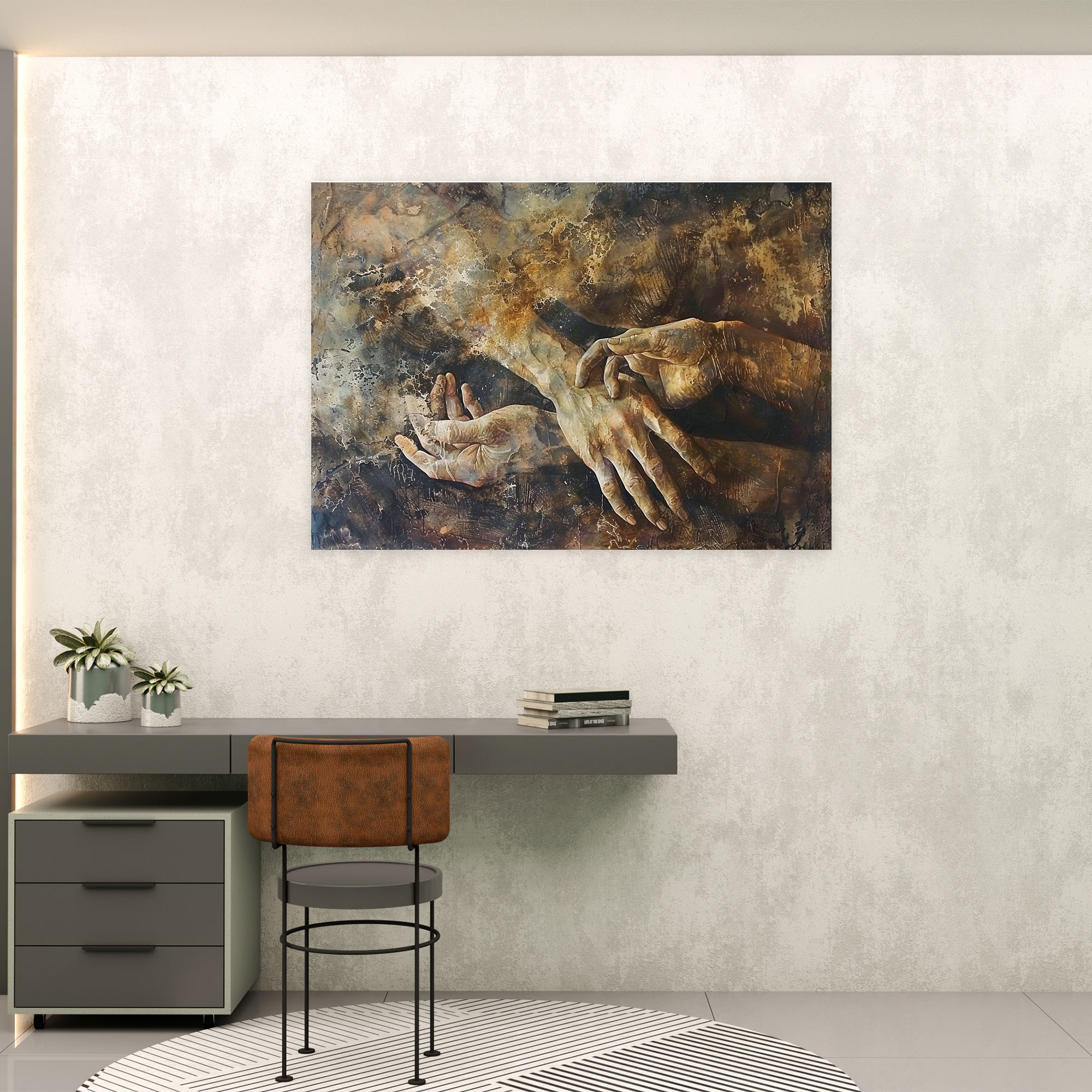 Michelangelo Creation Of Adam Wall Decoration - Michelangelo, Home Decoration, Wall Decoration, Michelangelo