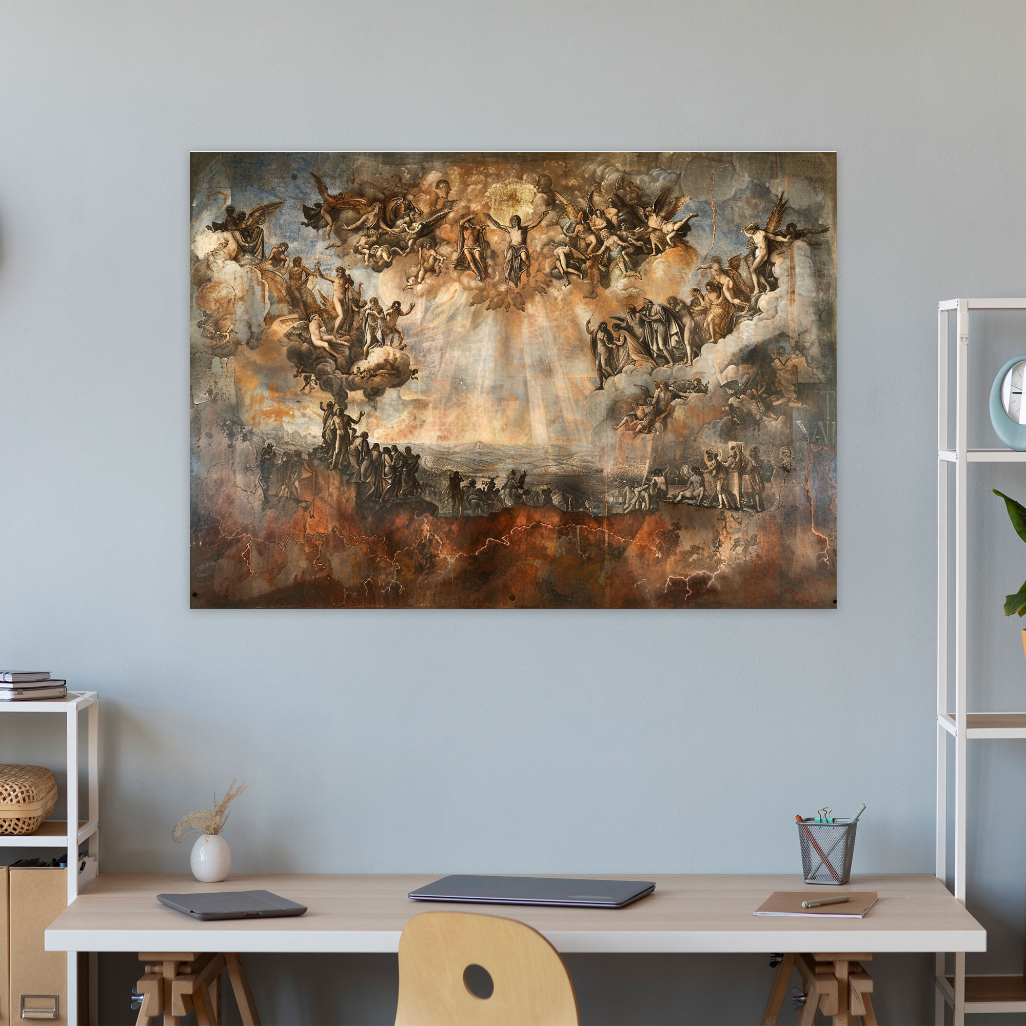 Michelangelo Last Judgment Wall Art - Michelangelo, Home Decoration, Canvas, Wall Art