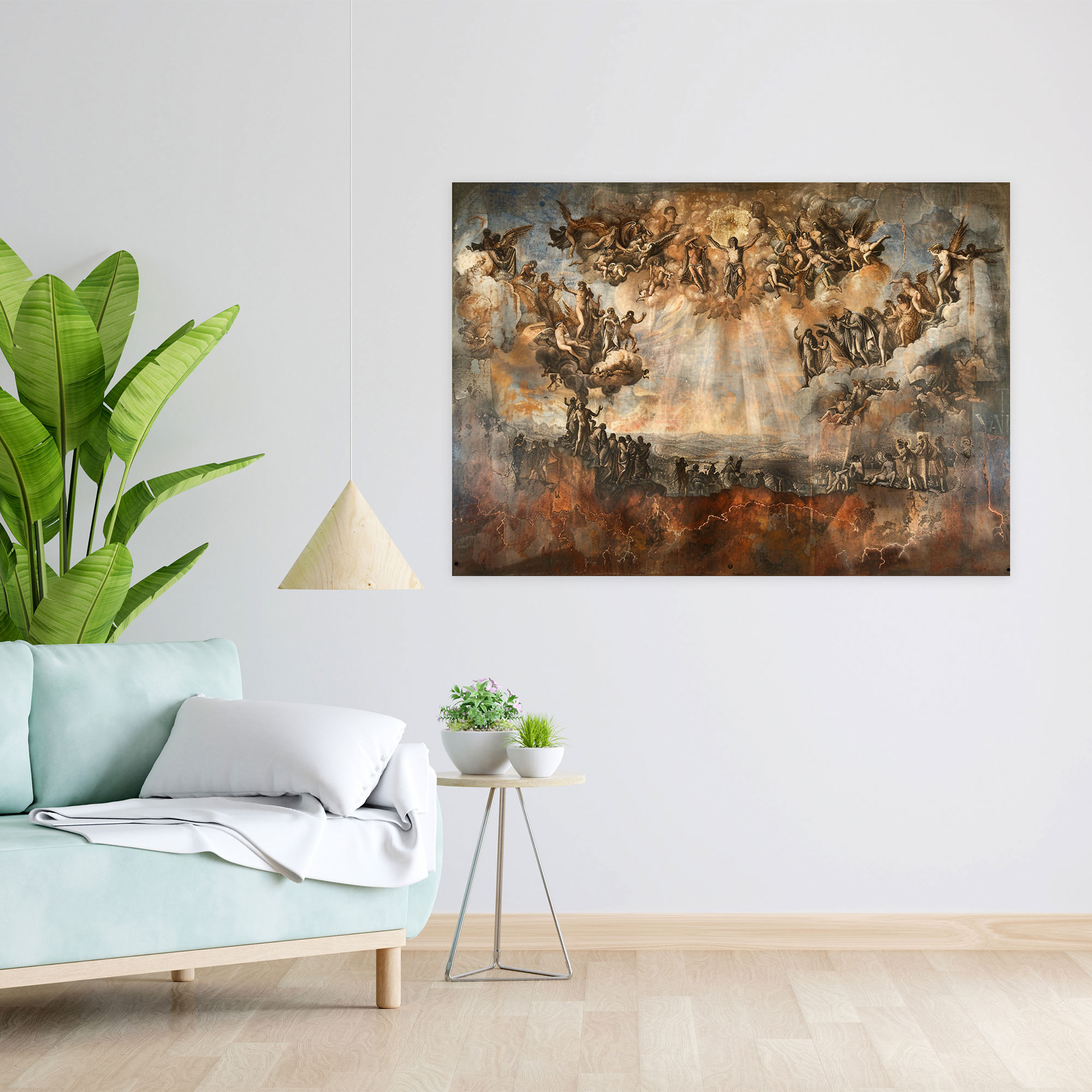 Michelangelo Last Judgment Wall Art - Michelangelo, Home Decoration, Canvas, Wall Art