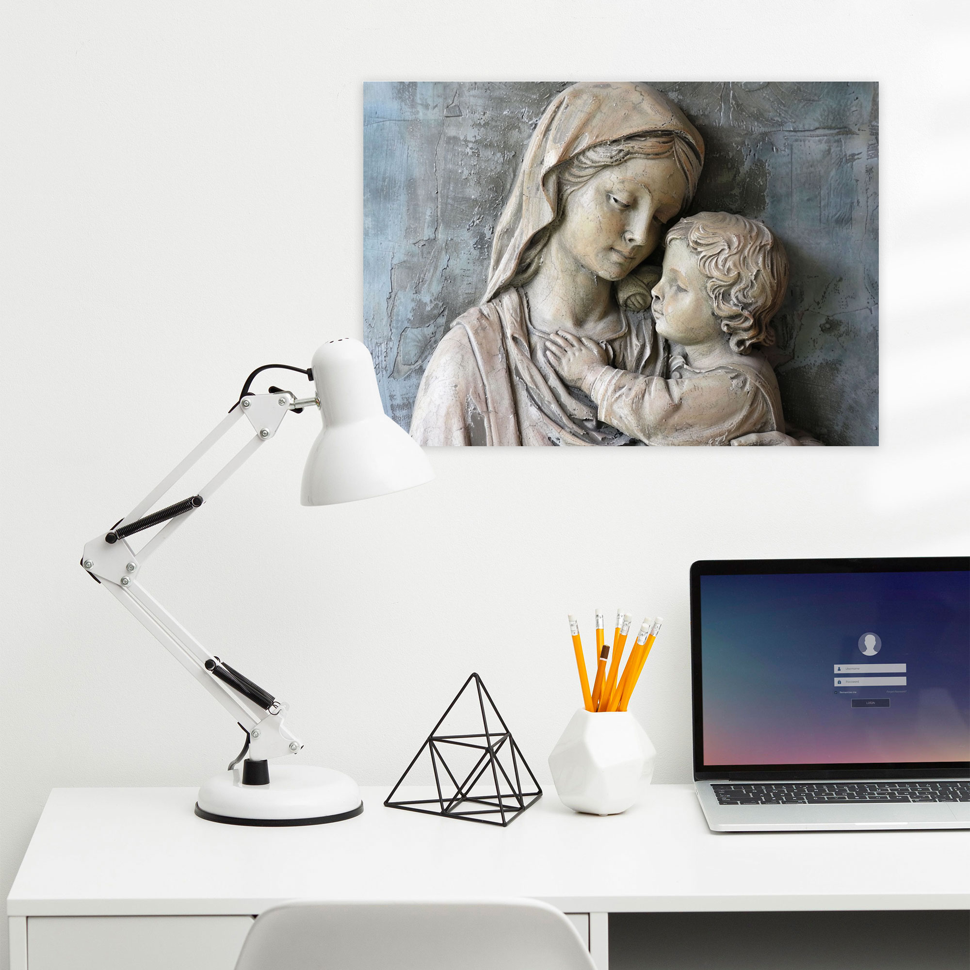 Michelangelo Madonna And Child Wall Decoration - Michelangelo, Wall Decoration, Canvas, Wall Art