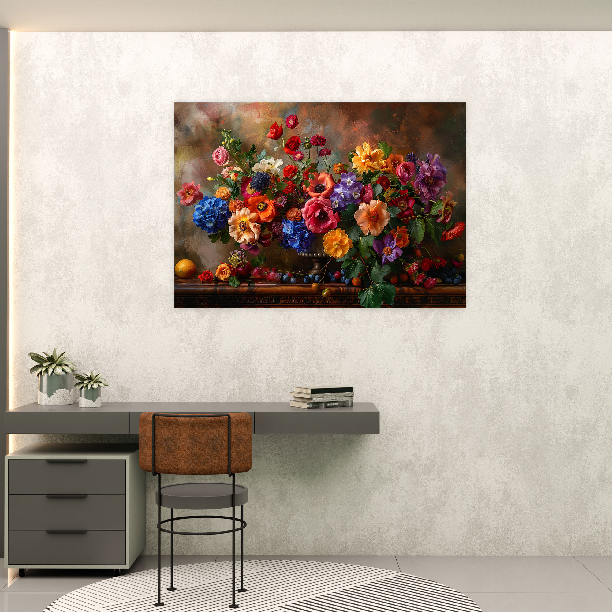 Michelangelo Floral Surrealism Wall Art - Michelangelo, Canvas, Wall Art, Michelangelo