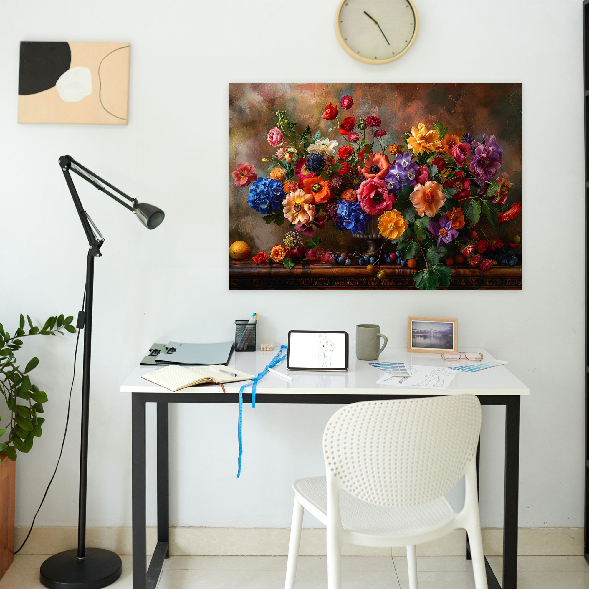 Michelangelo Floral Surrealism Wall Art - Michelangelo, Canvas, Wall Art, Michelangelo