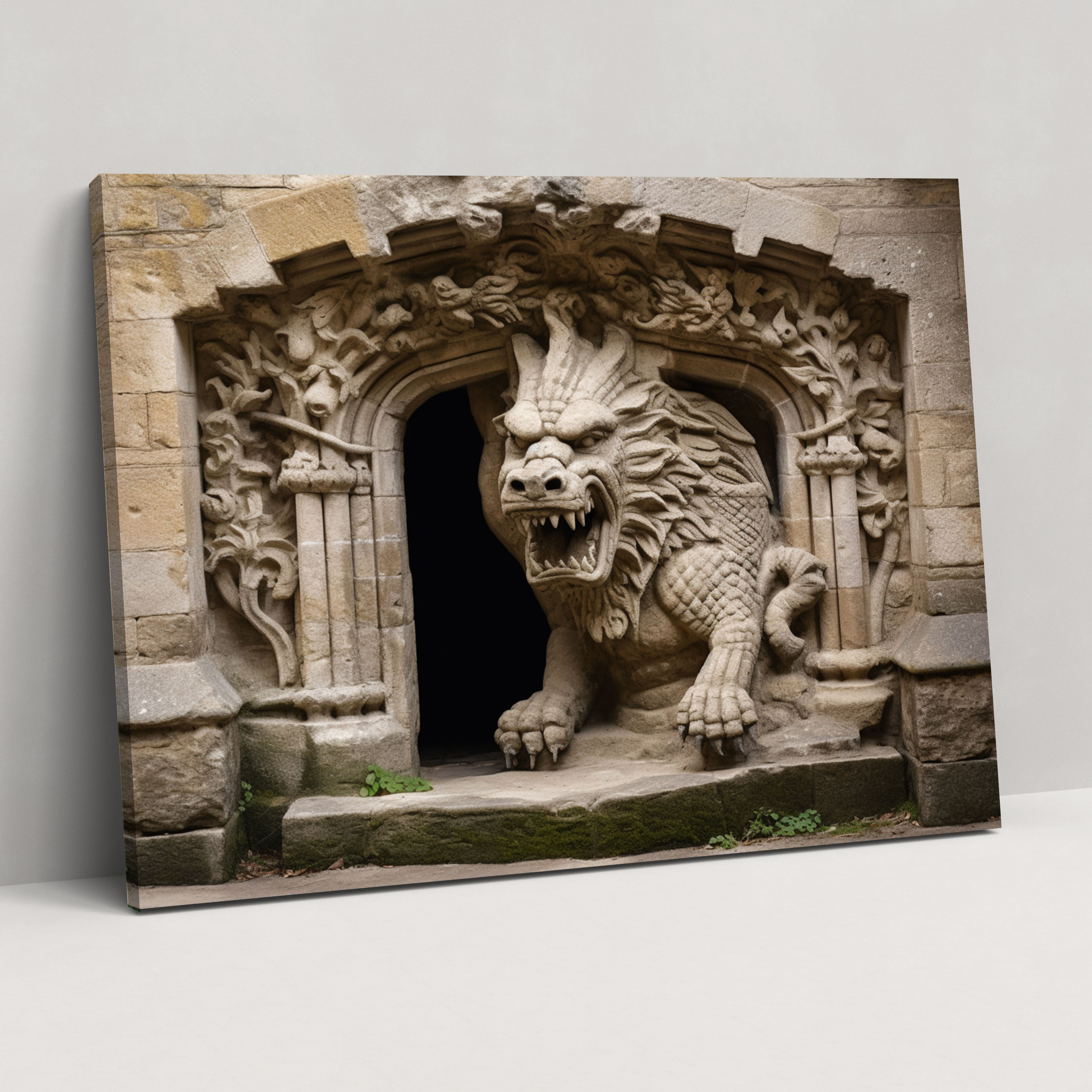 Medieval Wall Art - Mythical Guardian - Medieval, Canvas Wall Art, Home Decoration, Canvas Print