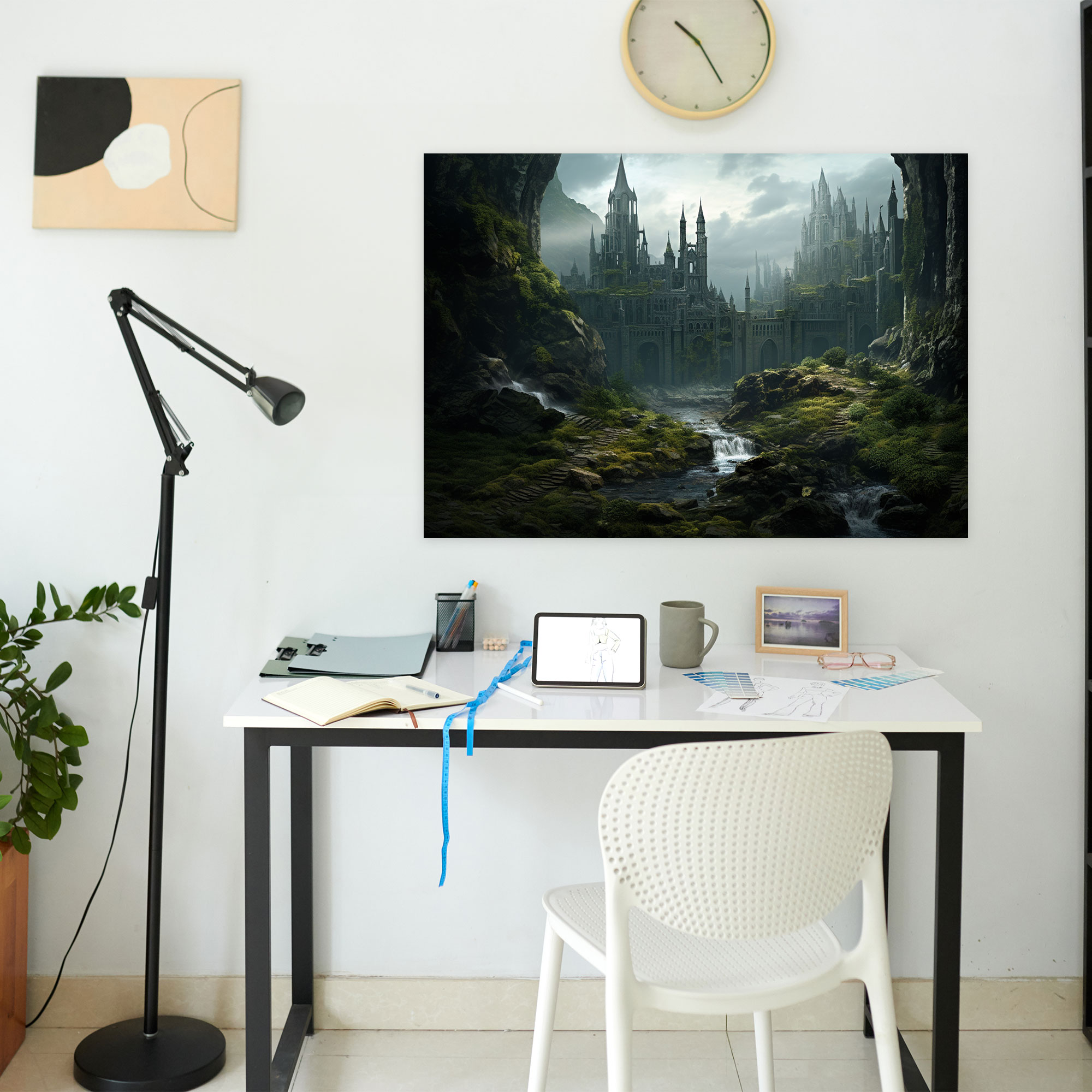 Medieval Wall Decoration - Castle Ruins - Medieval, Canvas Wall Art, Mystery, Medieval