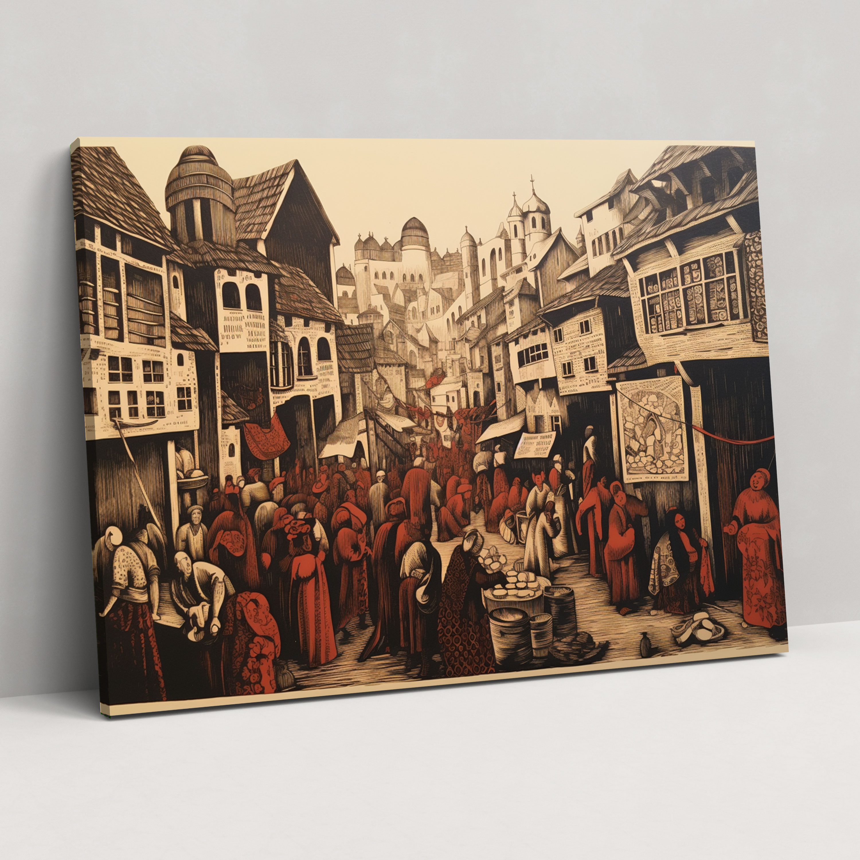 Medieval Market Wall Art - Medieval, Medieval, Market, Wall Art