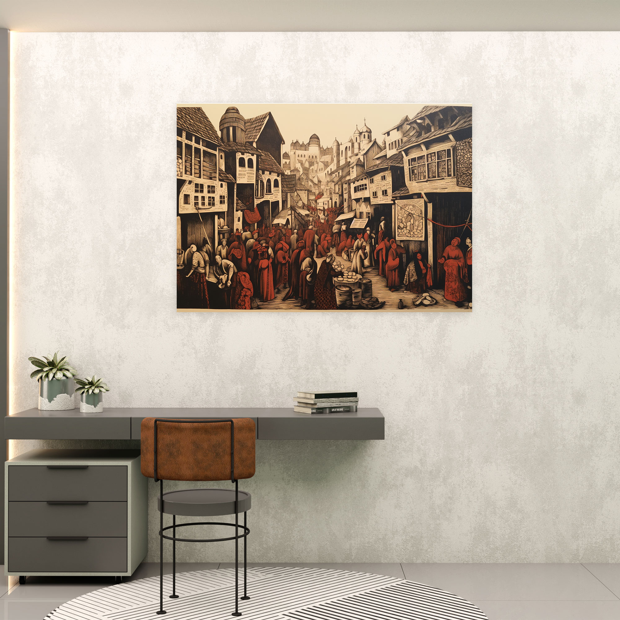 Medieval Market Wall Art - Medieval, Medieval, Market, Wall Art