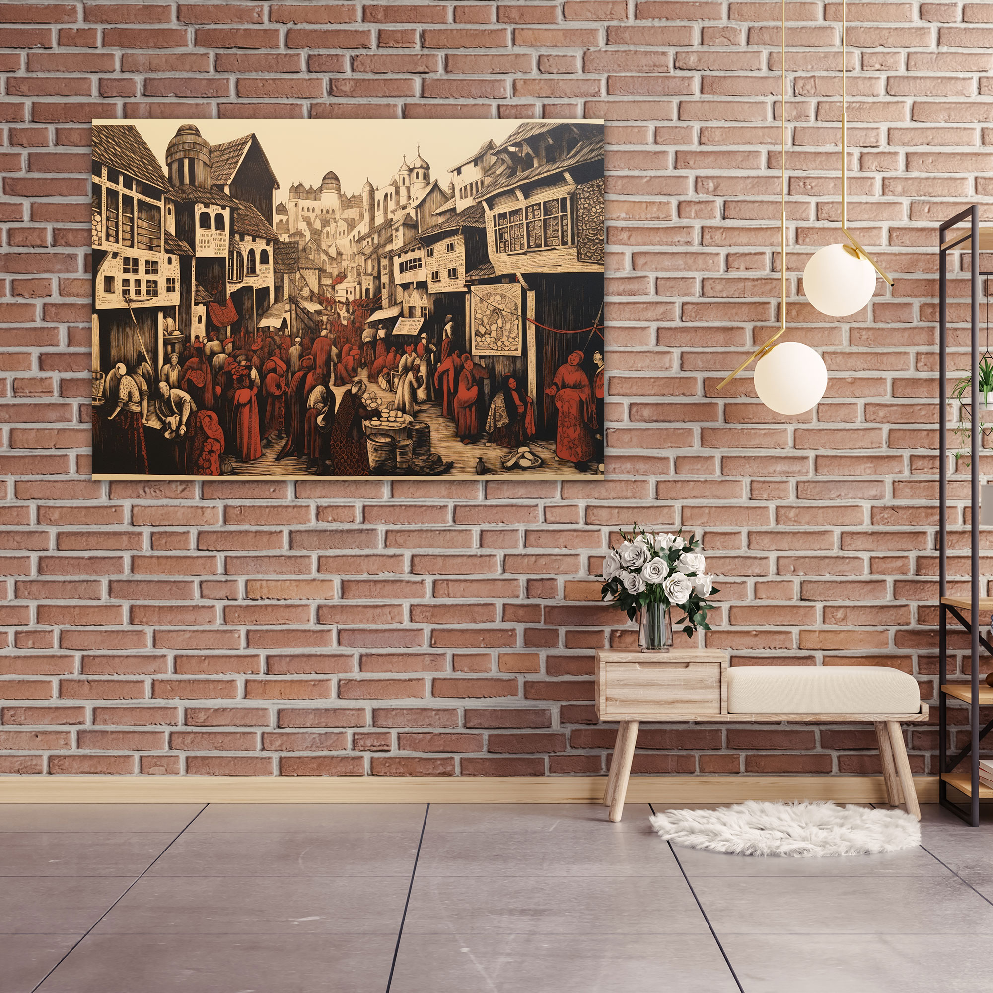 Medieval Market Wall Art - Medieval, Medieval, Market, Wall Art