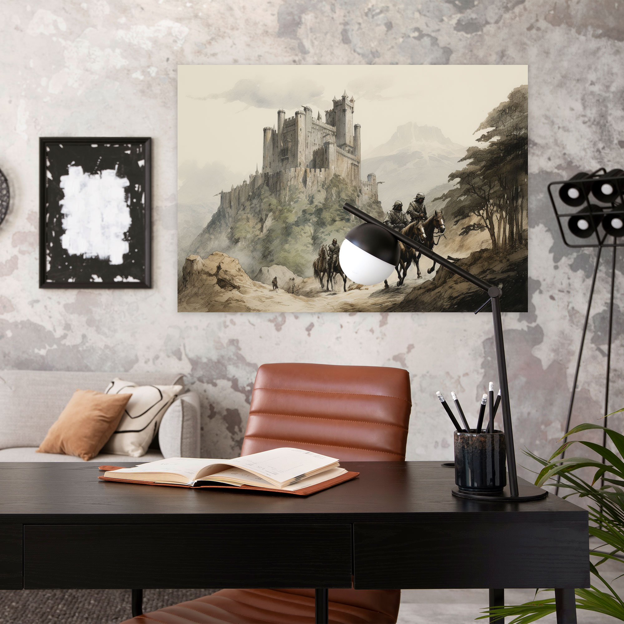 Medieval Landscape Canvas Print - Medieval, Knights, Wall Art, Canvas