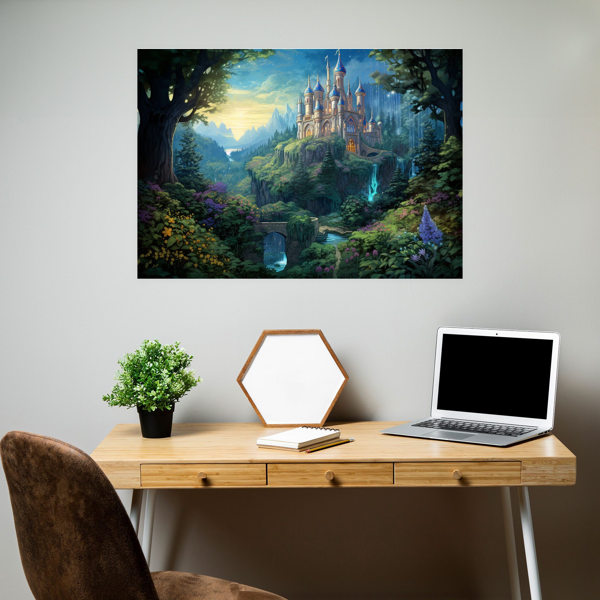 Medieval Castle Wall Art - Medieval, Intricate Detail, Canvas Wall Art, Medieval Charm