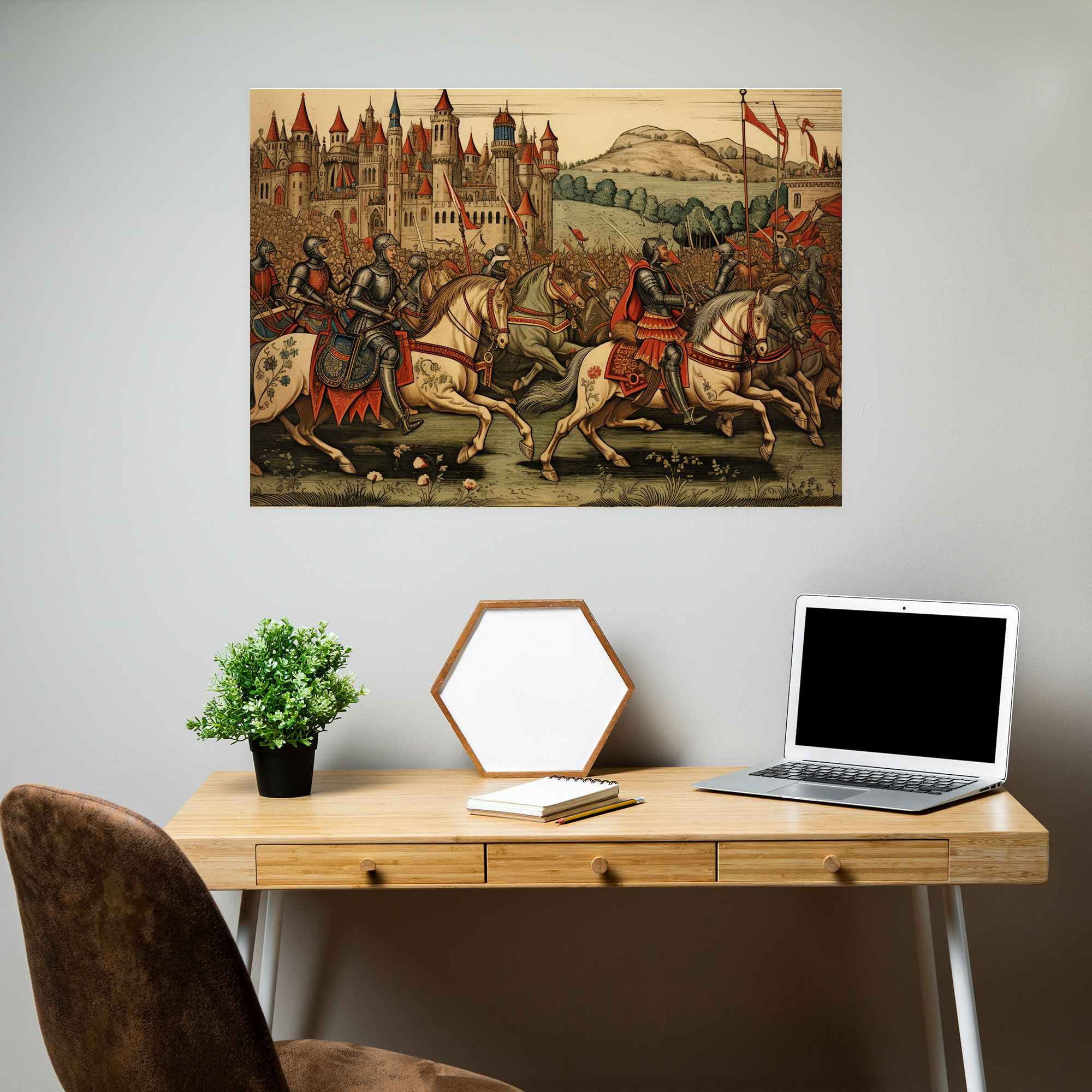 Medieval Tournament Canvas Print - Medieval, Adrenaline, Spectacle, Medieval