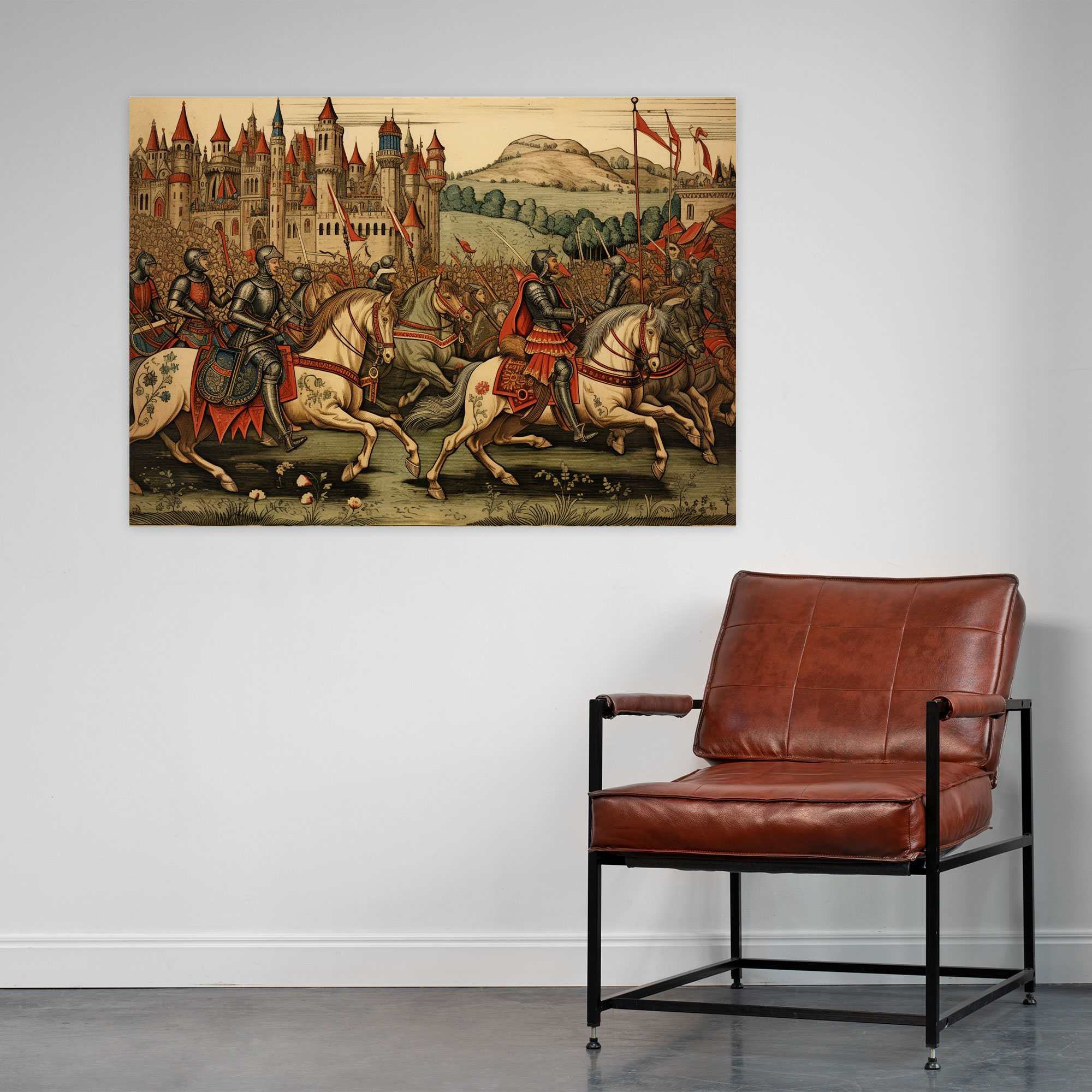 Medieval Tournament Canvas Print - Medieval, Adrenaline, Spectacle, Medieval