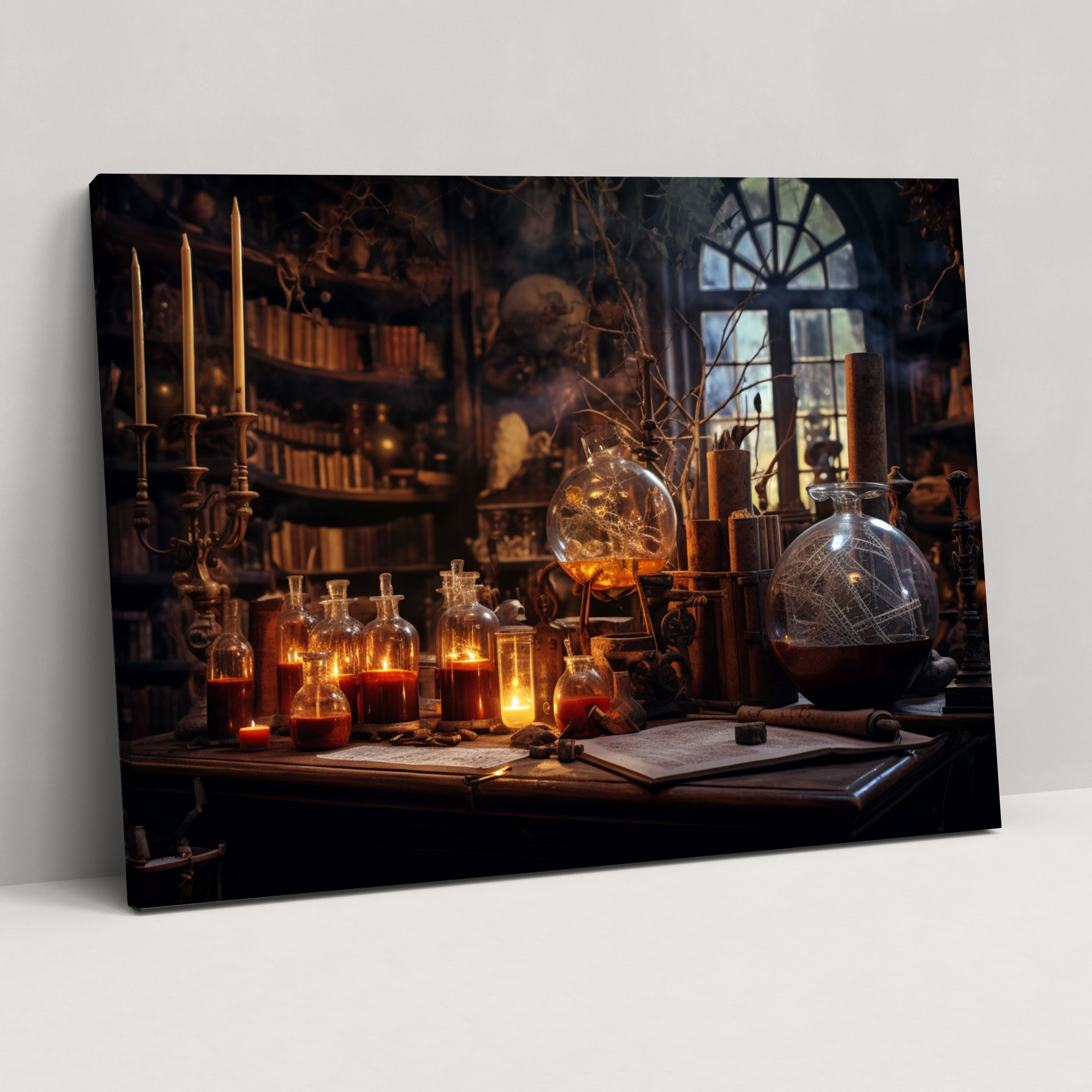 Medieval Alchemist's Laboratory Canvas Print - Medieval, Canvas Print, Canvas Wall Art, Canvas