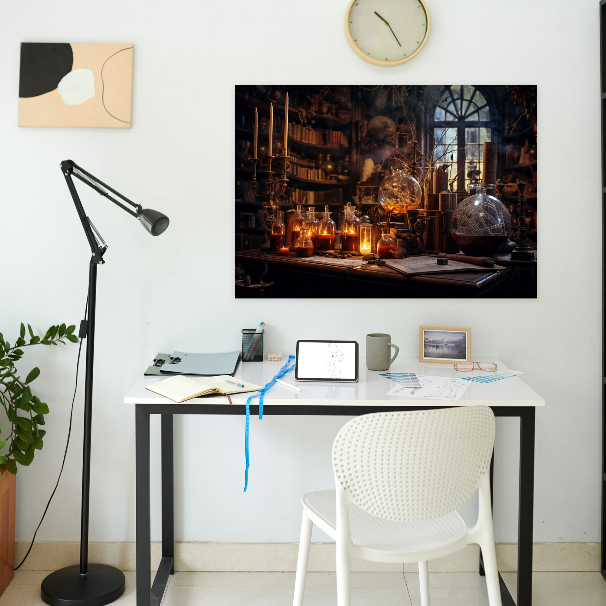 Medieval Alchemist's Laboratory Canvas Print - Medieval, Canvas Print, Canvas Wall Art, Canvas