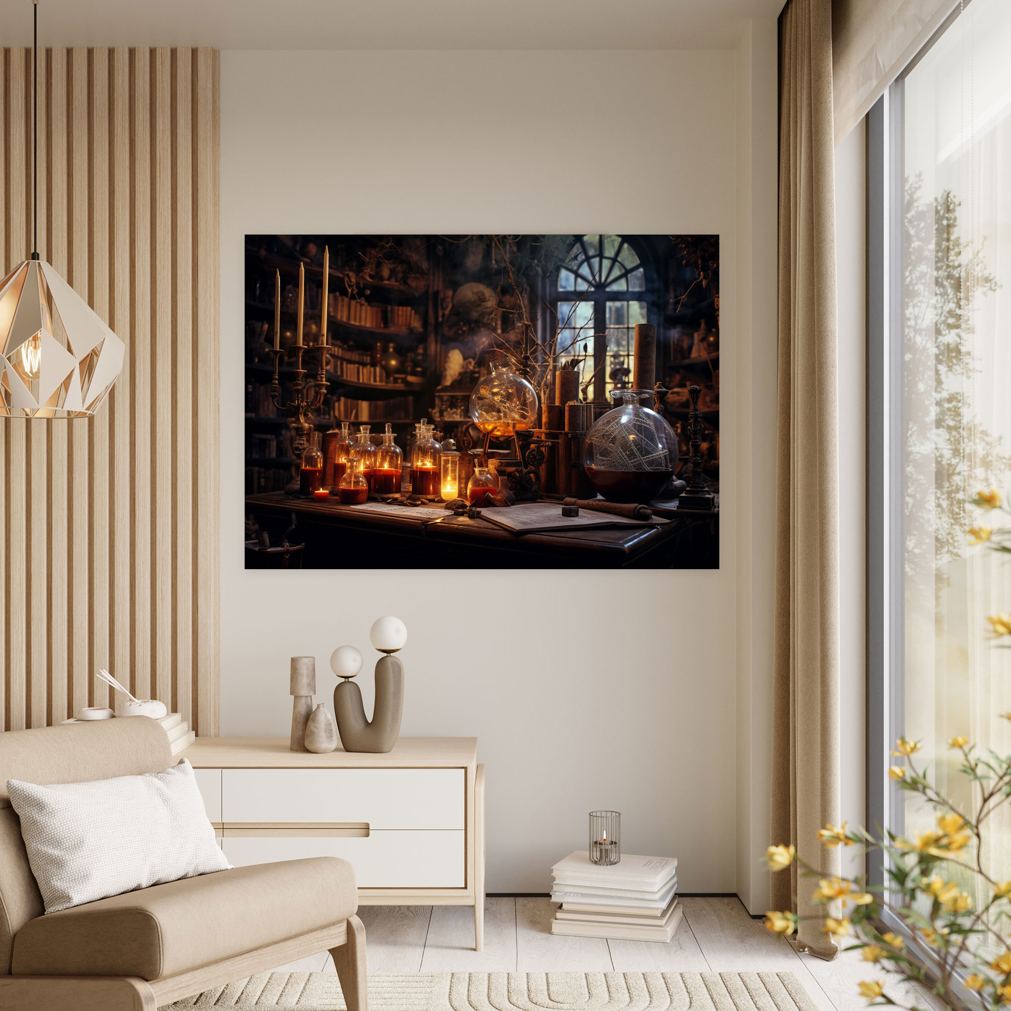 Medieval Alchemist's Laboratory Canvas Print - Medieval, Canvas Print, Canvas Wall Art, Canvas