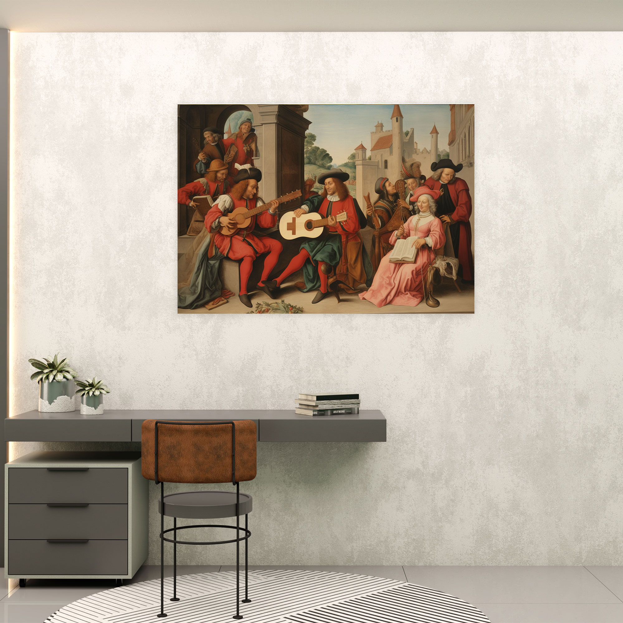Medieval Minstrels Canvas Print - Medieval, Home Decoration, Medieval, Wall Decoration