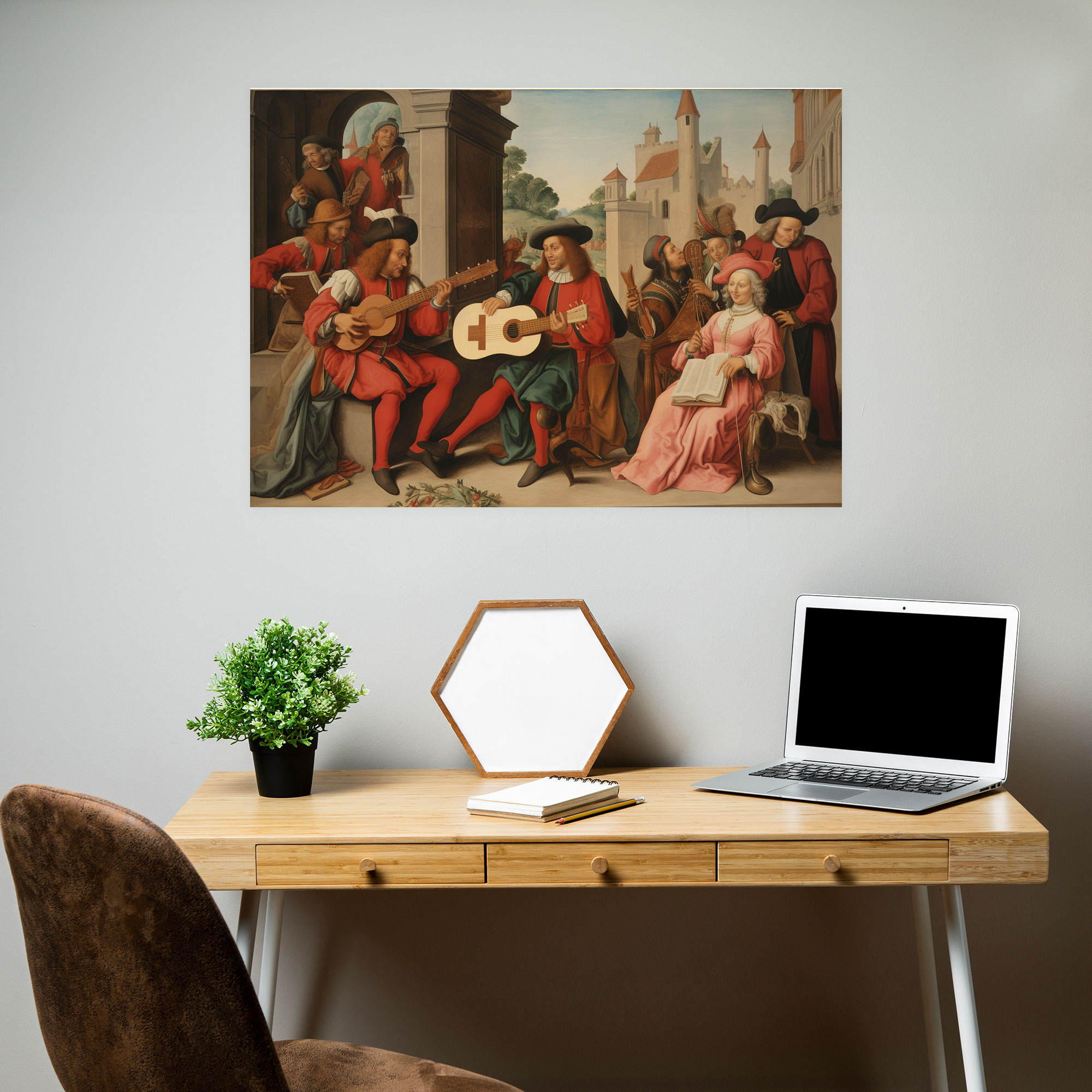 Medieval Minstrels Canvas Print - Medieval, Home Decoration, Medieval, Wall Decoration