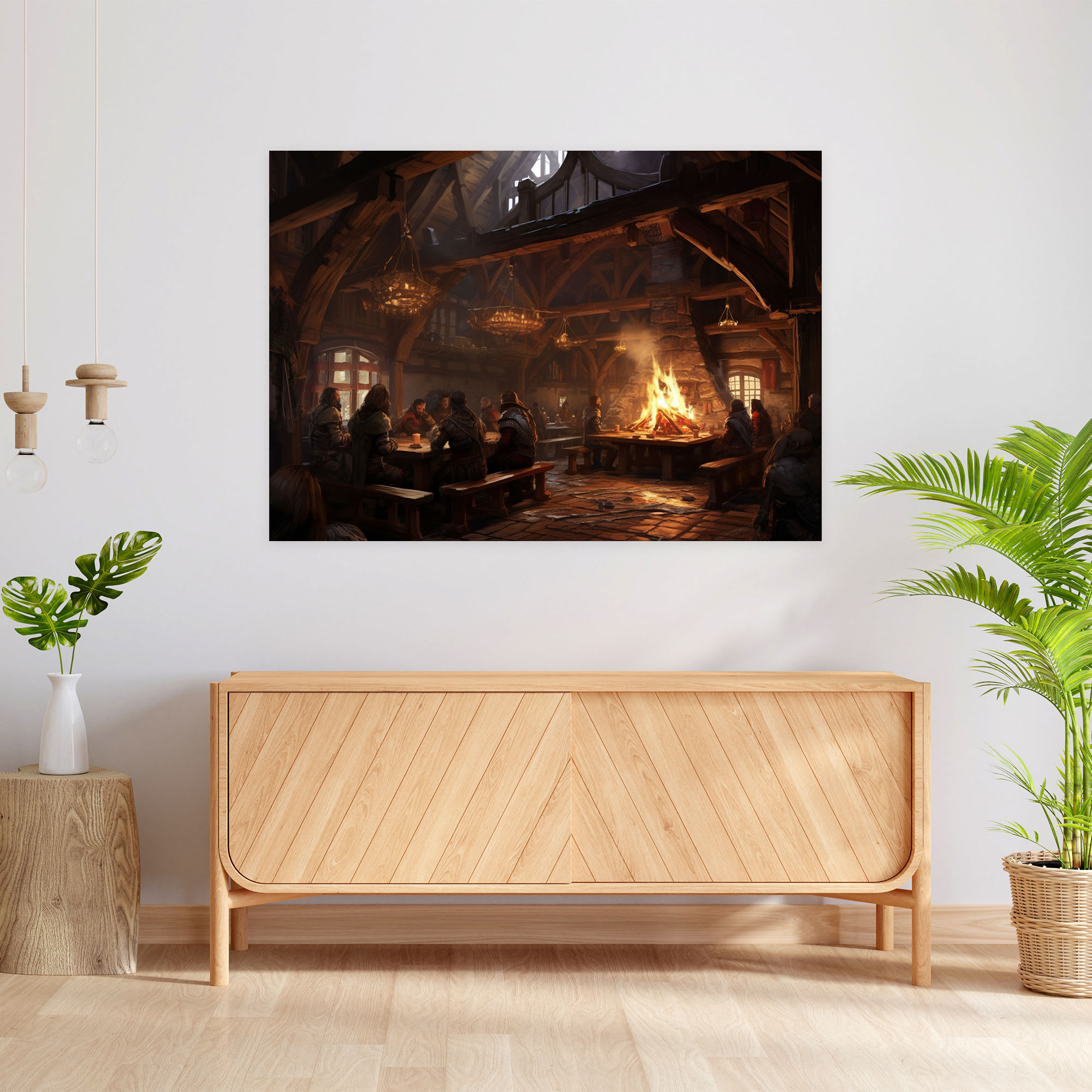 Medieval Tavern Canvas Print - Medieval, Home Decoration, Canvas Wall Art, Wall Art