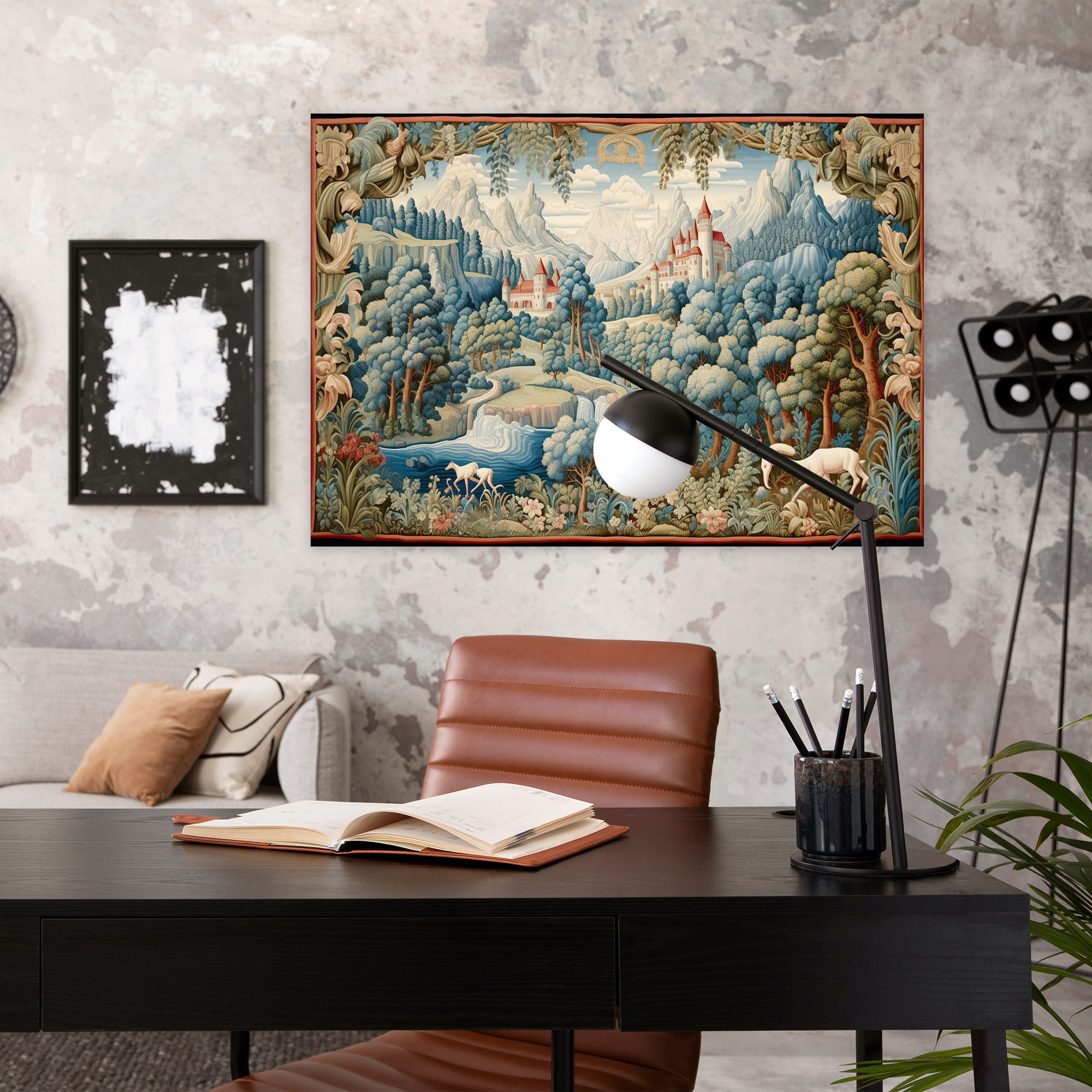 Medieval Tapestry Wall Art - Medieval, Mythical Creatures, Wall Art, Magic