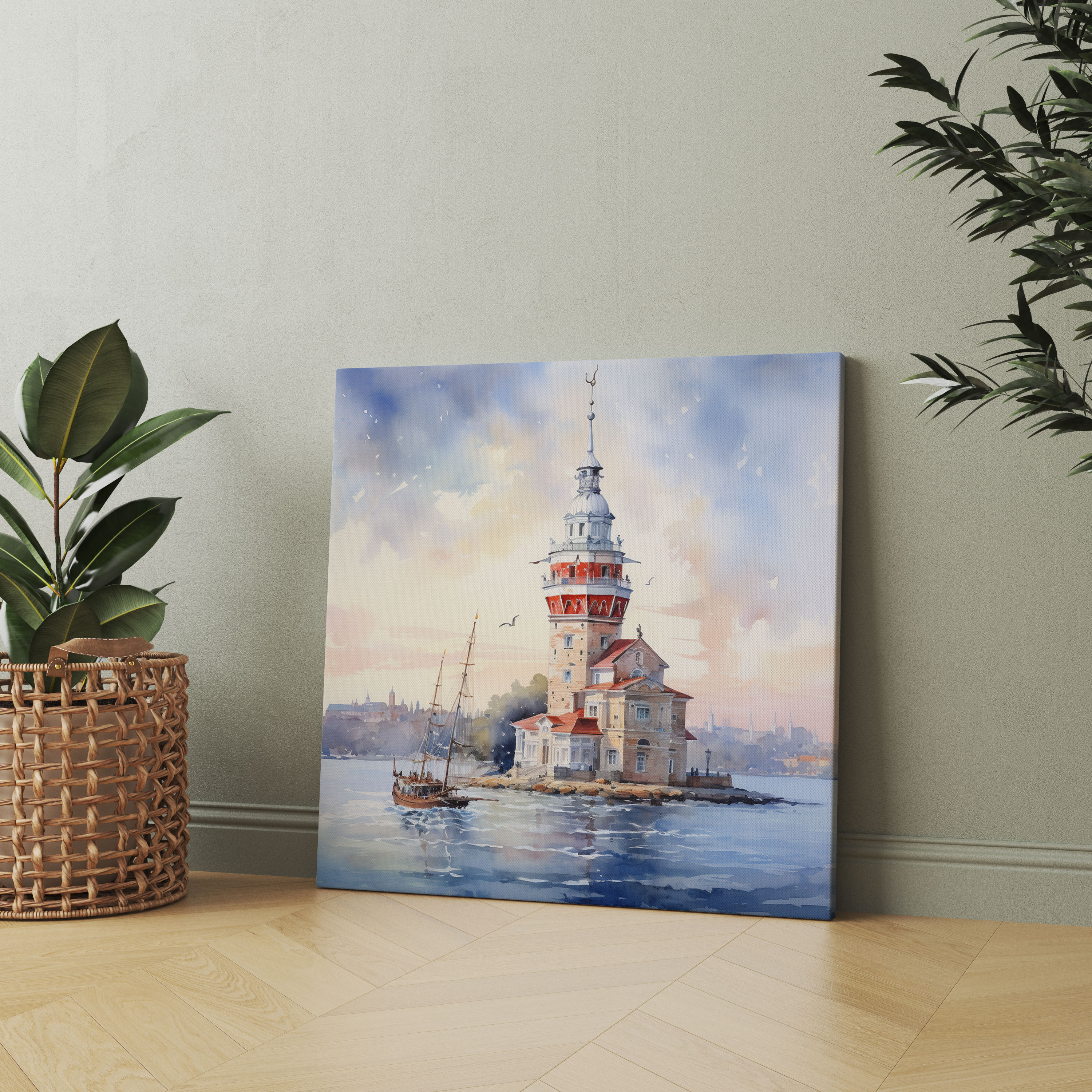 Maiden Tower Canvas Print - Maiden Tower, Maiden Tower, Home Decoration, Canvas Print