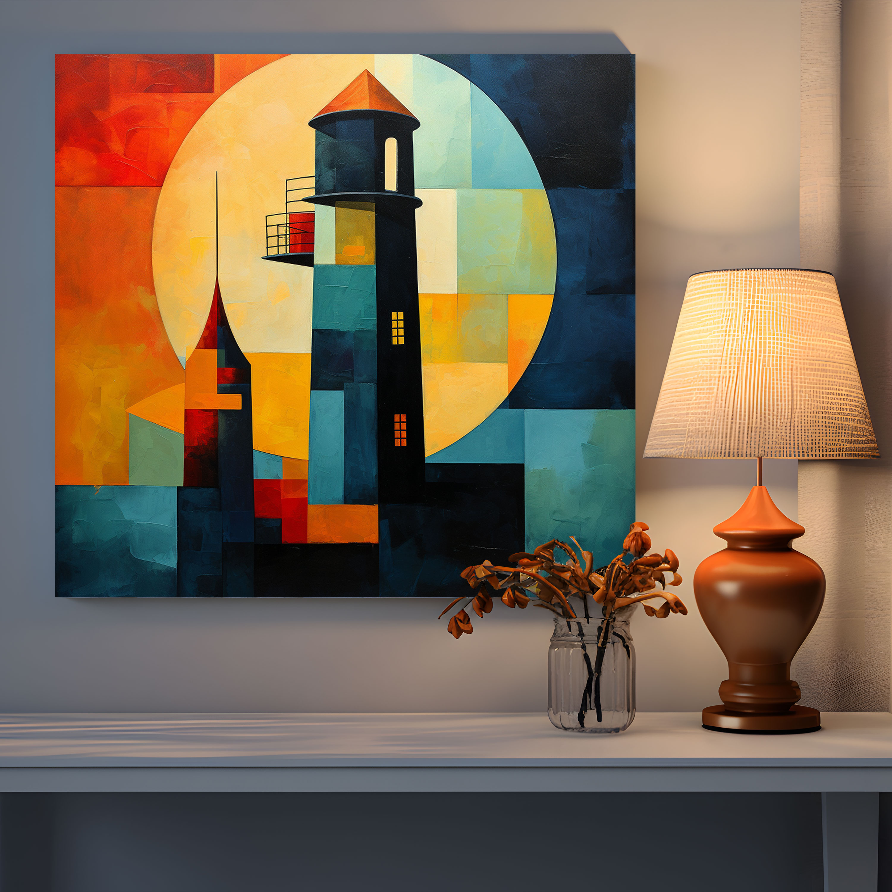 Maiden Tower Canvas Print - Maiden Tower, Maiden Tower, Geometric Shapes, Wall Art