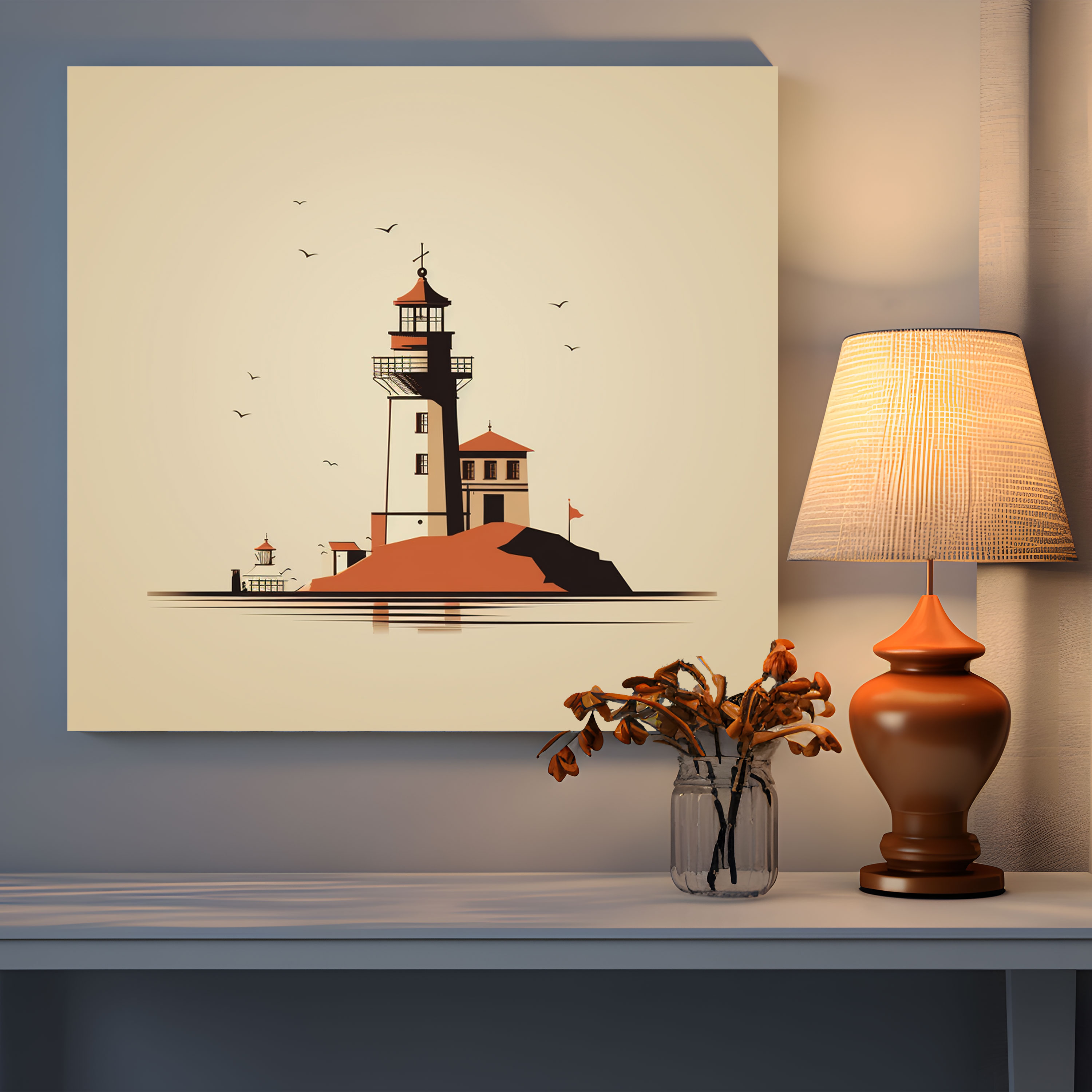 Sleek Maiden Tower Canvas Print - Maiden Tower, Canvas Wall Art, Wall Decoration, Home Decoration