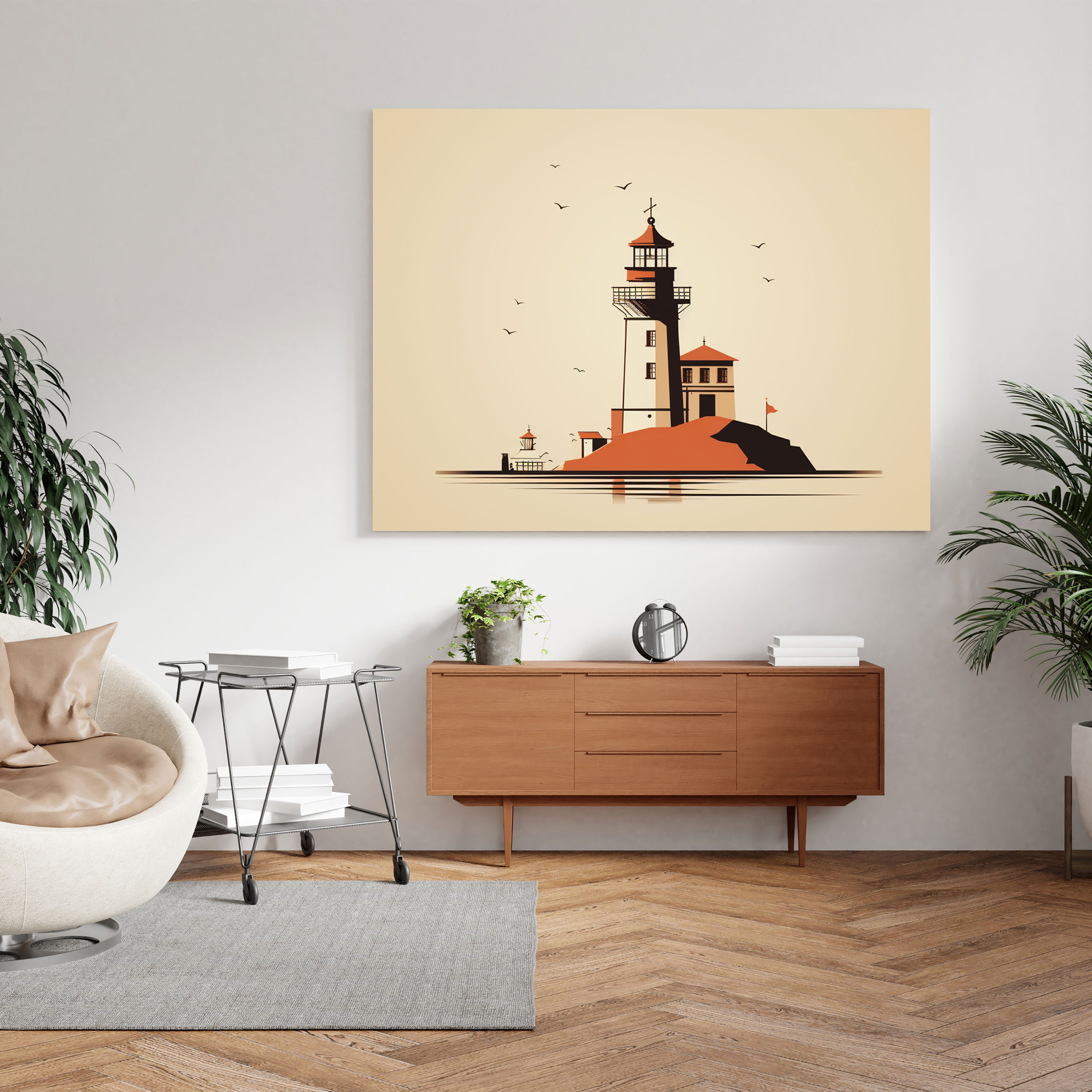 Sleek Maiden Tower Canvas Print - Maiden Tower, Canvas Wall Art, Wall Decoration, Home Decoration