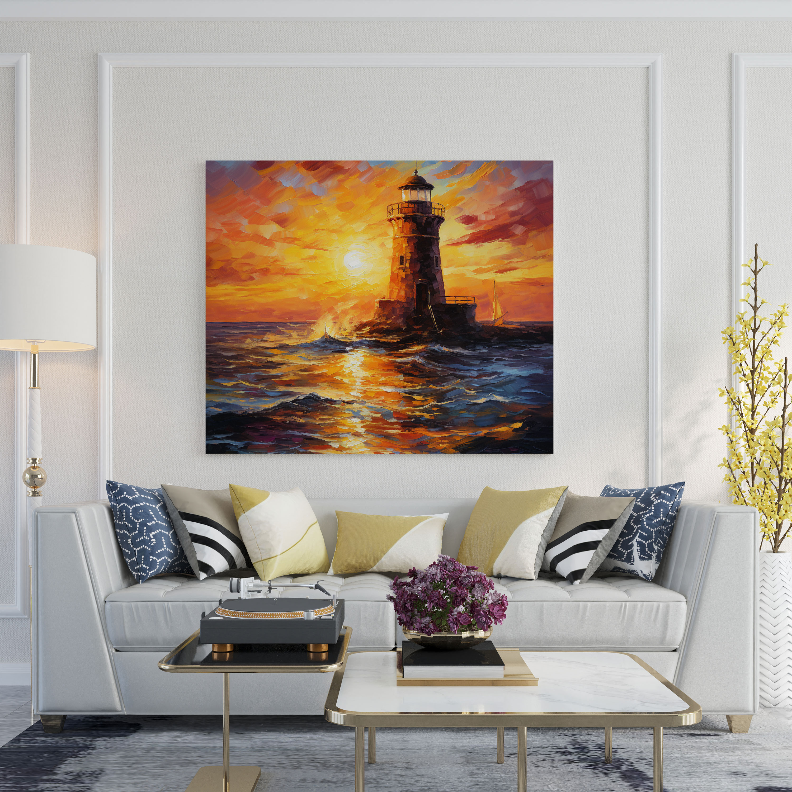 Impressionistic Sunset Maiden Tower Wall Art - Maiden Tower, Maiden Tower, Wall Art, Sunset
