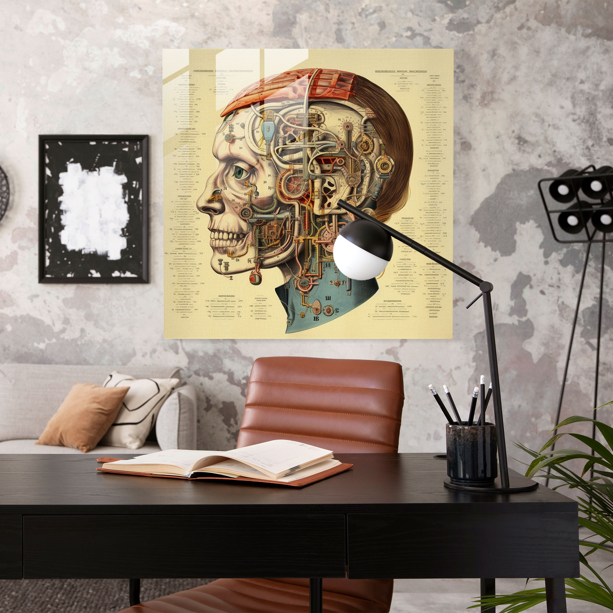 Medicine Anatomy Glass Print - Medicine, Glass Wall Art, Intricate Details, Glass Print