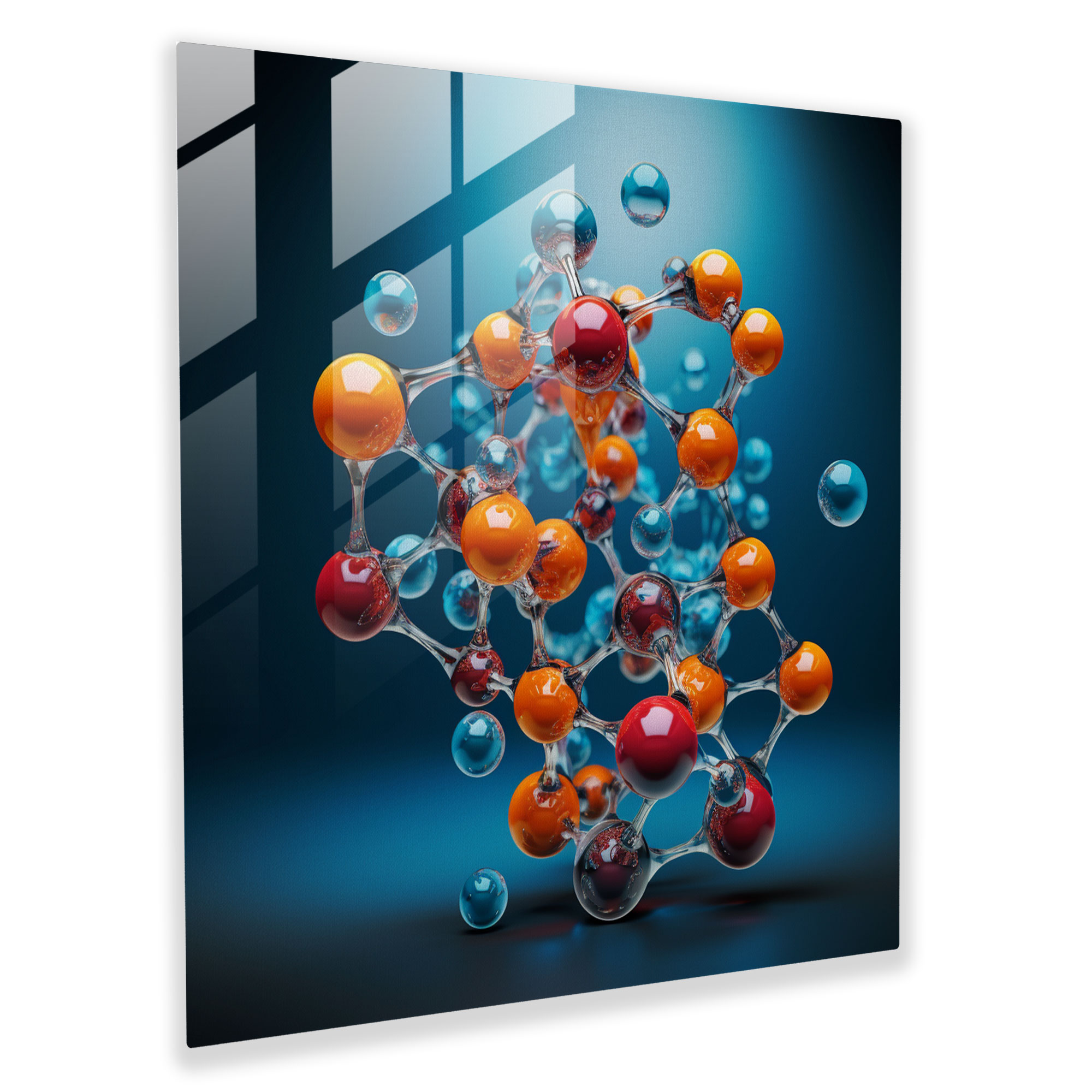 Medicine Molecular Glass Print - Medicine, Home Decoration, Glass Print, Wall Decoration