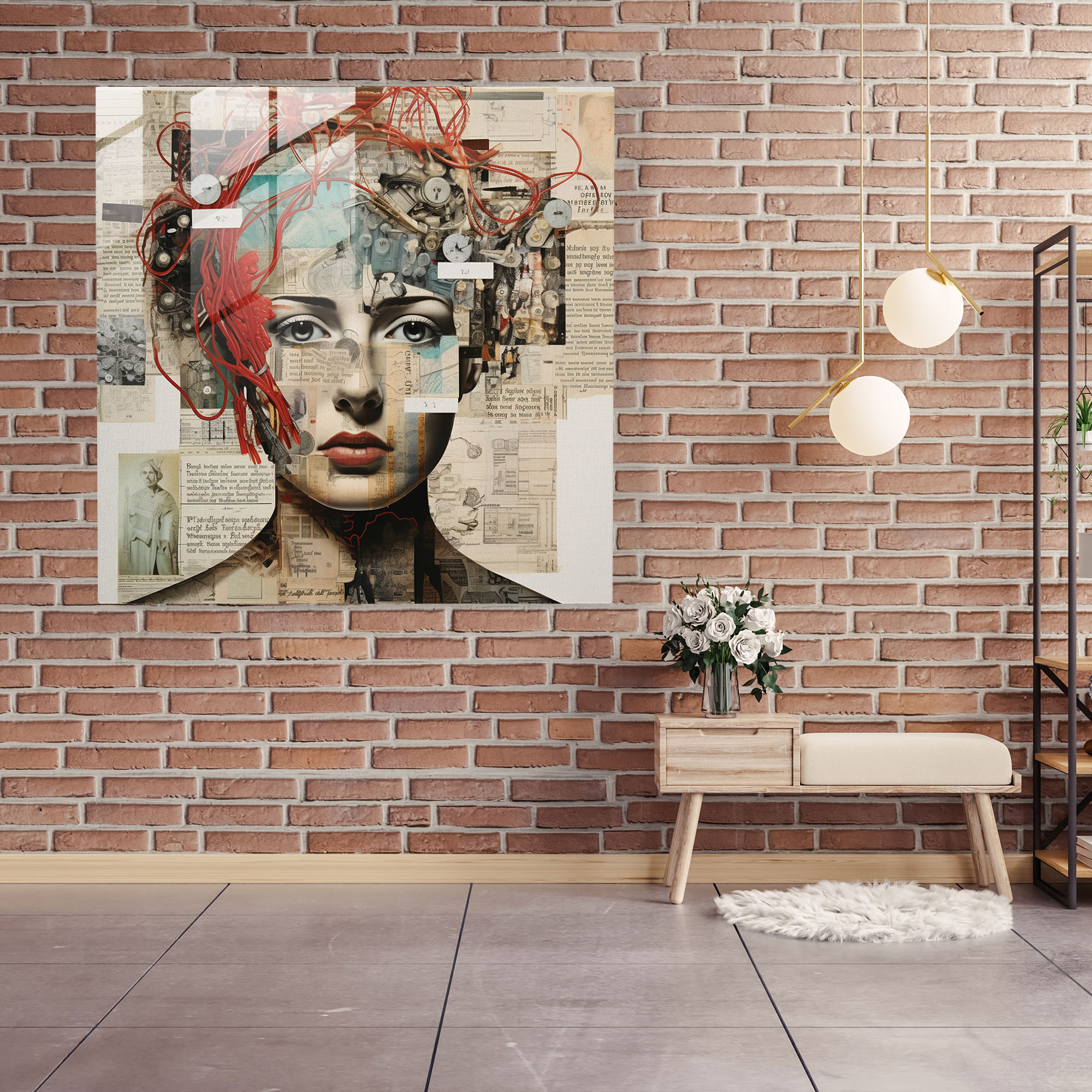 Medicine Knowledge Collage Glass Print - Medicine, Glass Art, Knowledge, Medical Images