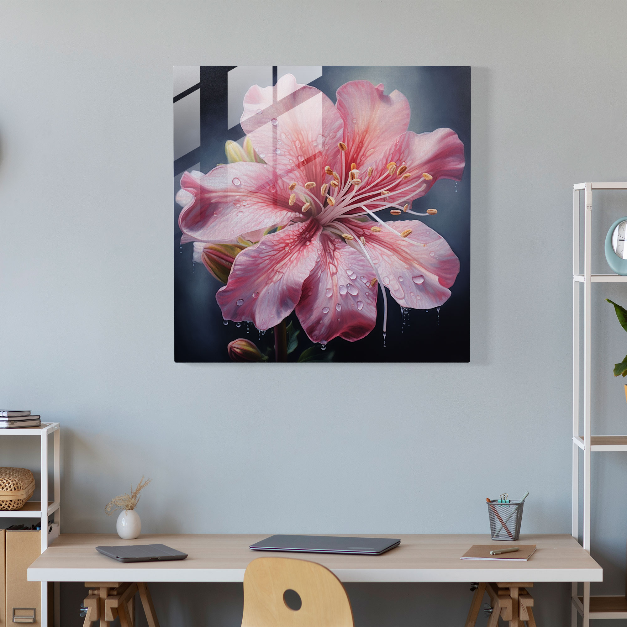 Medicinal Blossom Glass Print - Medicine, Glass Art, Modern Art, Glass Wall Art